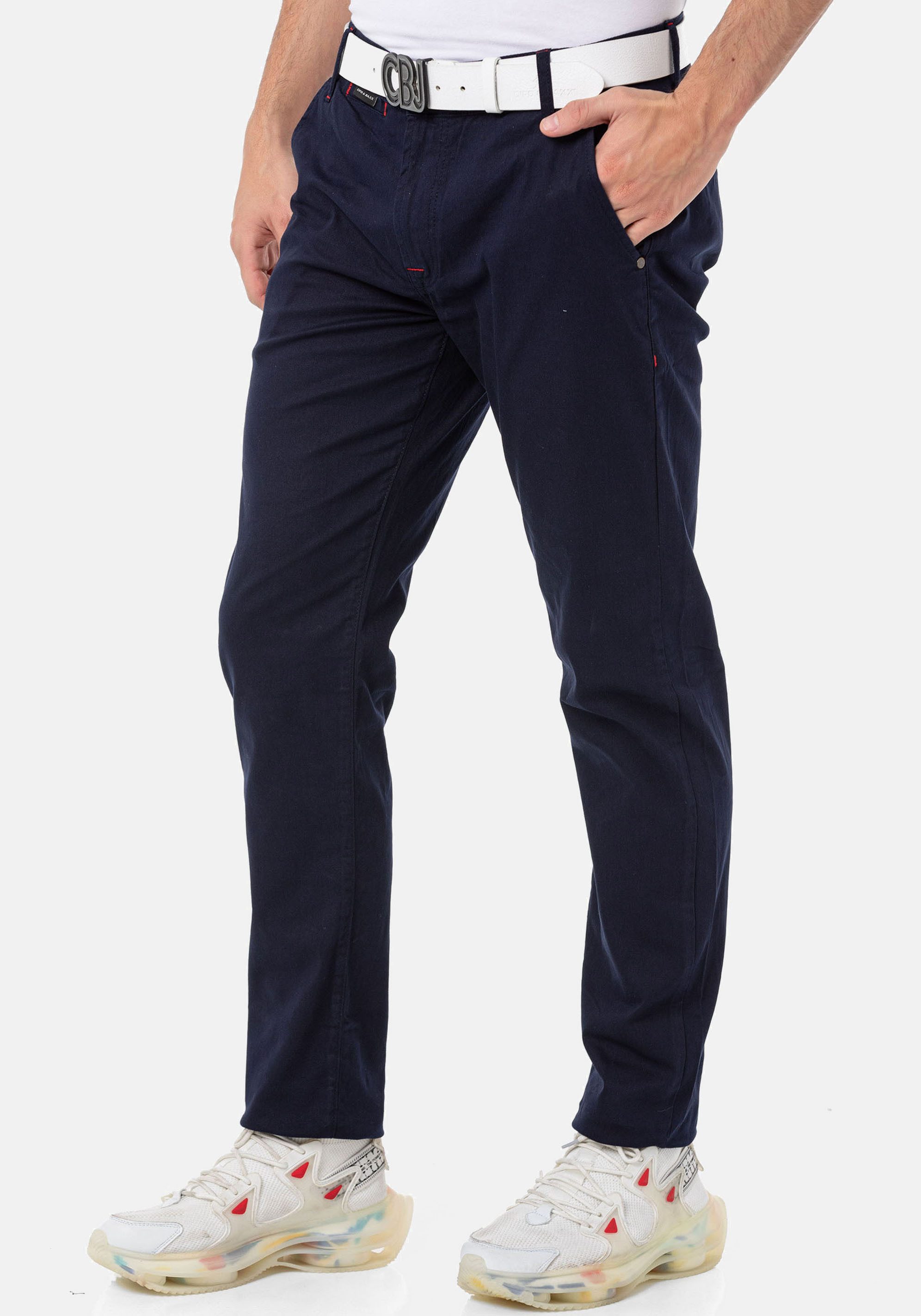 Cipo & Baxx Stoffhose "Hose", im modischen Slim Fit-Schnitt, CD842 günstig online kaufen