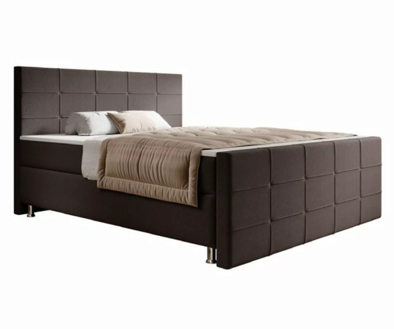 interbed Boxspringbett Florenz 180x200 cm mit Fussteil (Spar-Set, inkl.Kopf günstig online kaufen