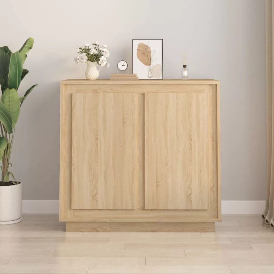 Vidaxl Sideboard Sonoma-eiche 80x34x75 Cm Holzwerkstoff günstig online kaufen