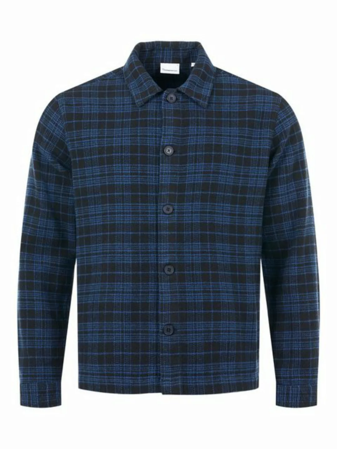 KnowledgeCotton Apparel Langarmhemd Classic Checked Cotton Buttoned Overshi günstig online kaufen