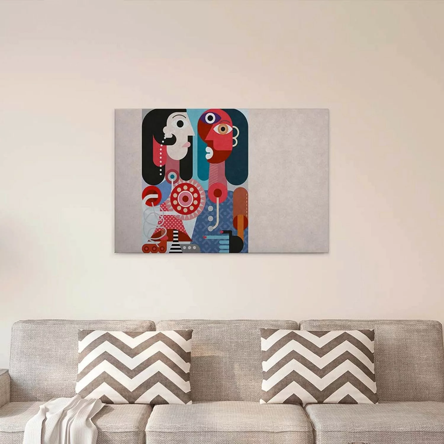 A.S. Création Leinwandbild "couples 3", Abstrakt, (1 St.), Keilrahmen Bild günstig online kaufen