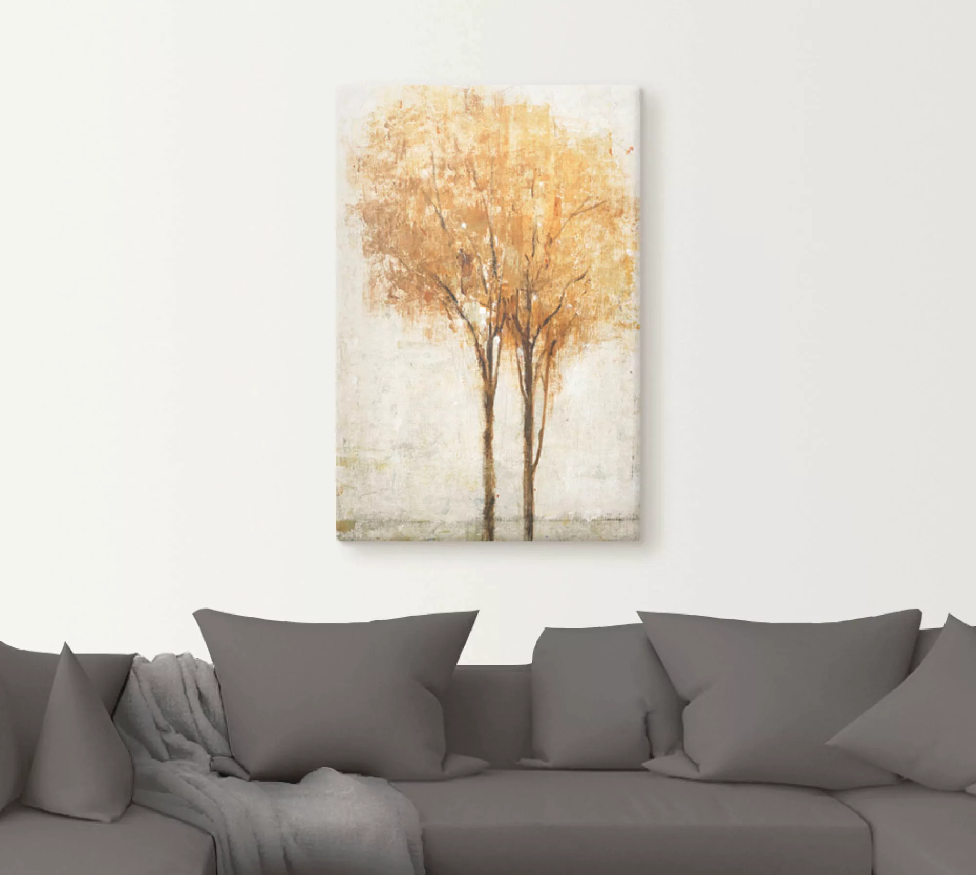 Artland Wandbild "Fallende Blätter II", Bäume, (1 St.), als Leinwandbild, W günstig online kaufen