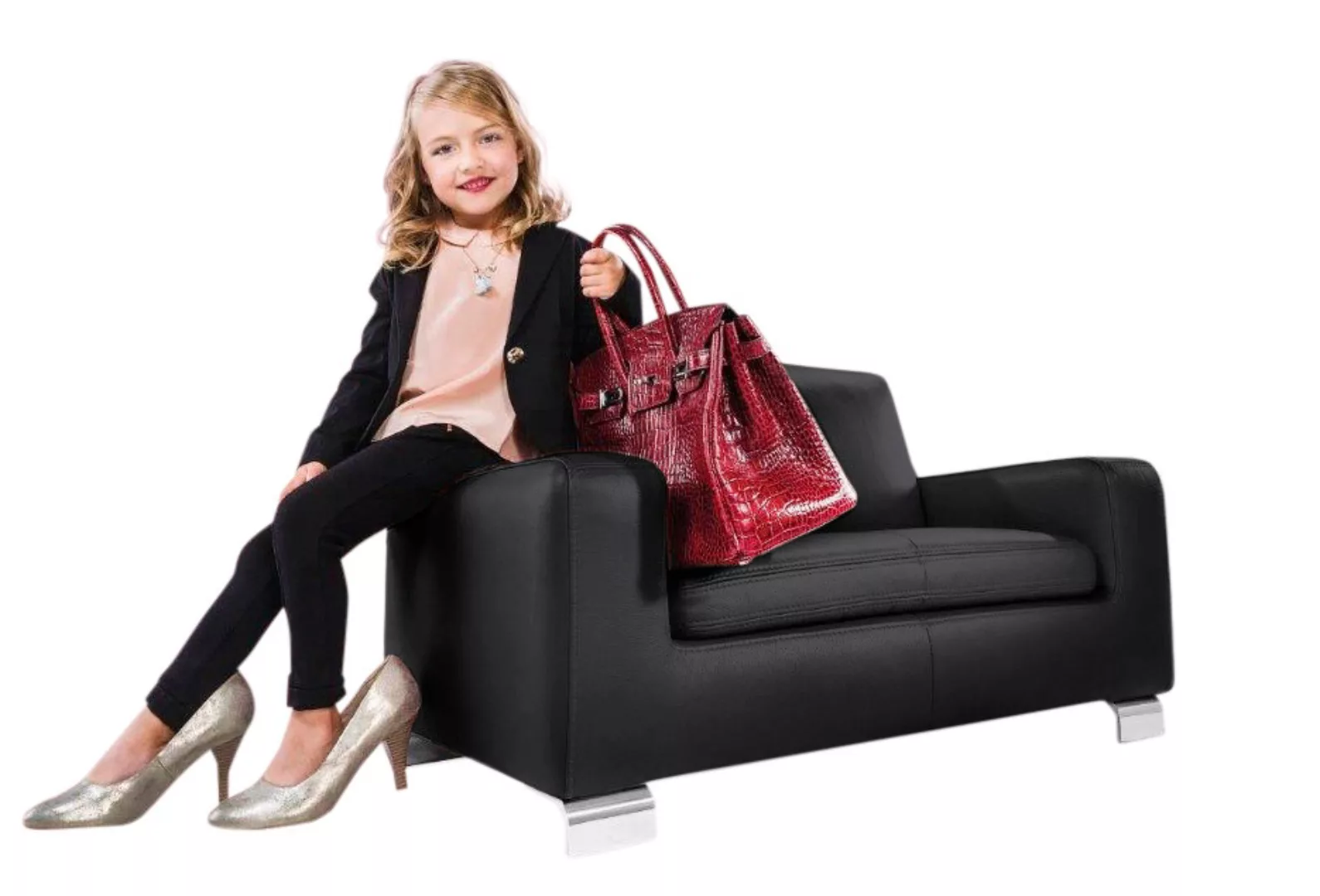 W.SCHILLIG 2-Sitzer »francesca mini«, Kindersofa mit Metallfuß, Breite 102 günstig online kaufen