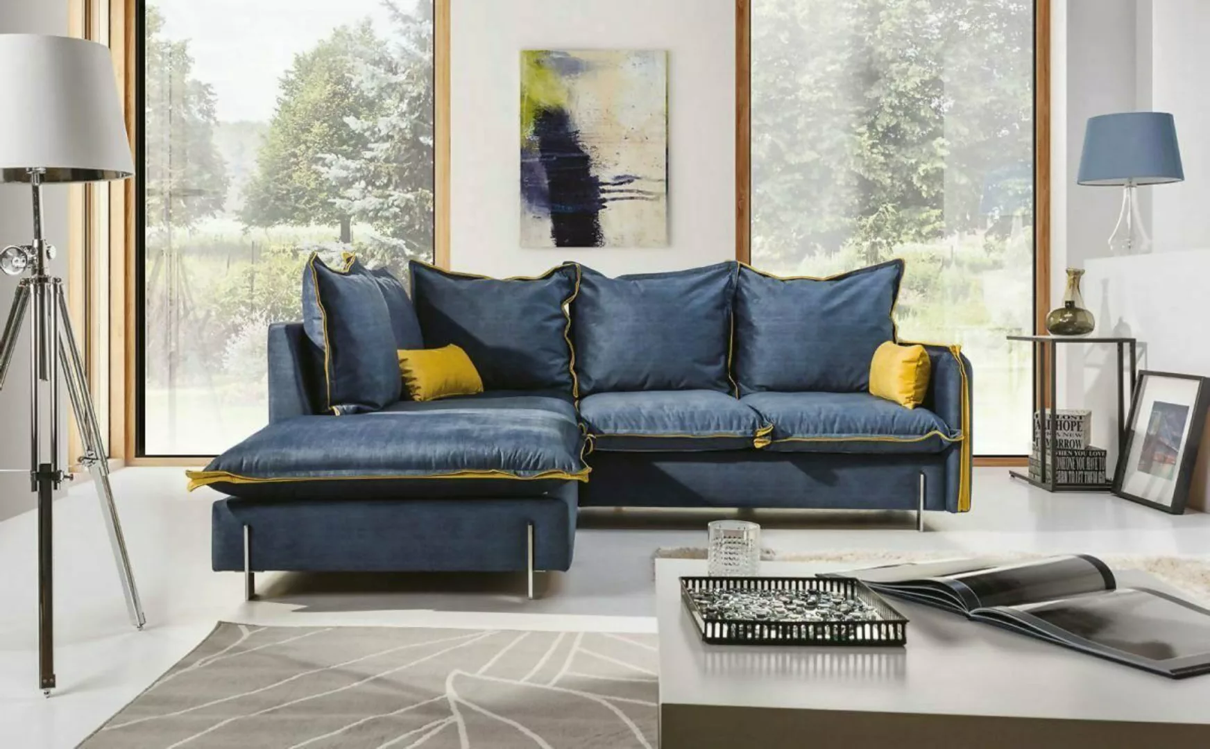 JVmoebel Ecksofa Wunderschöne Design Ecksofa Couch Polster Hochwertige Sofa günstig online kaufen