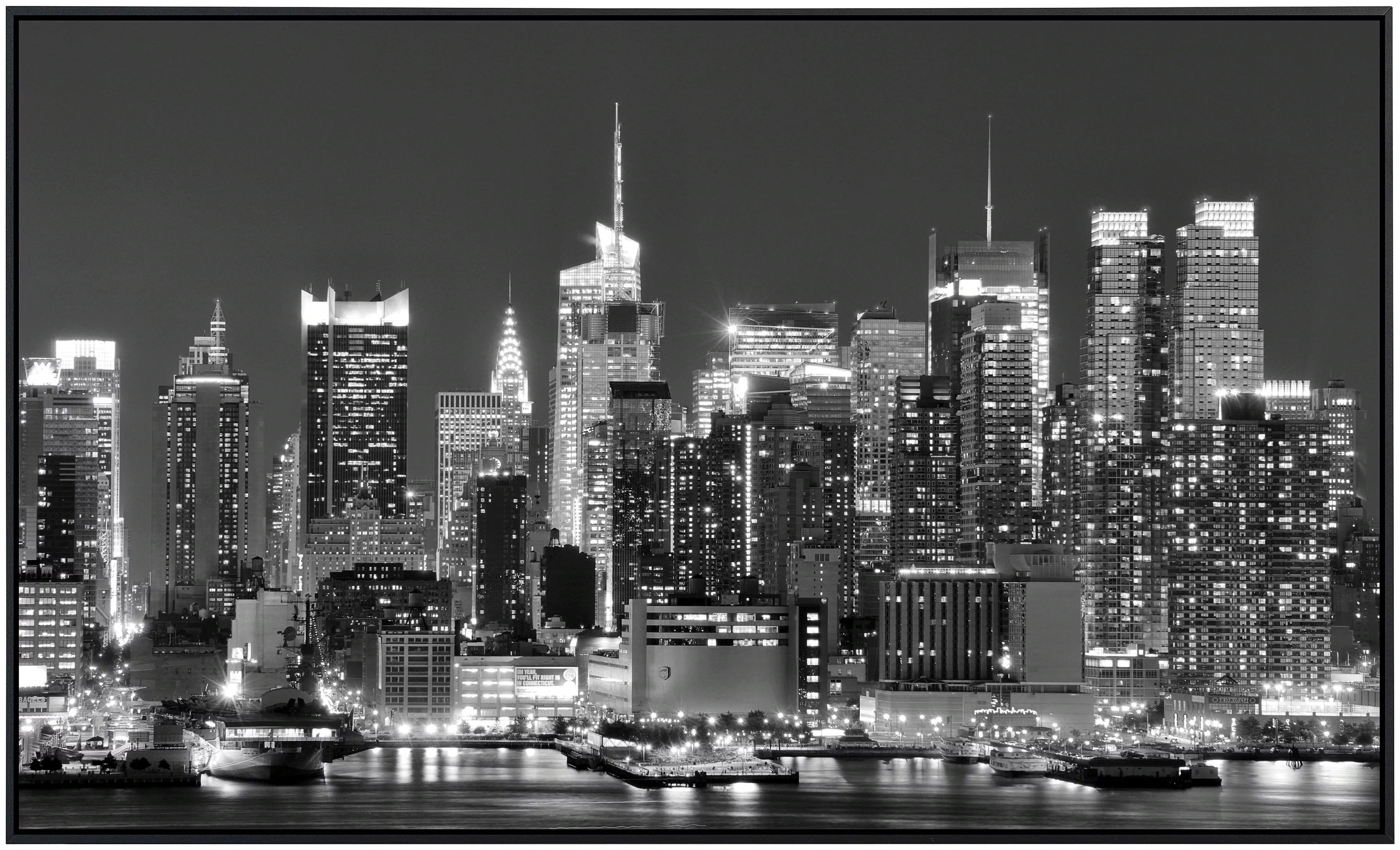 Papermoon Infrarotheizung »New York, City Schwarz & Weiß«, sehr angenehme S günstig online kaufen