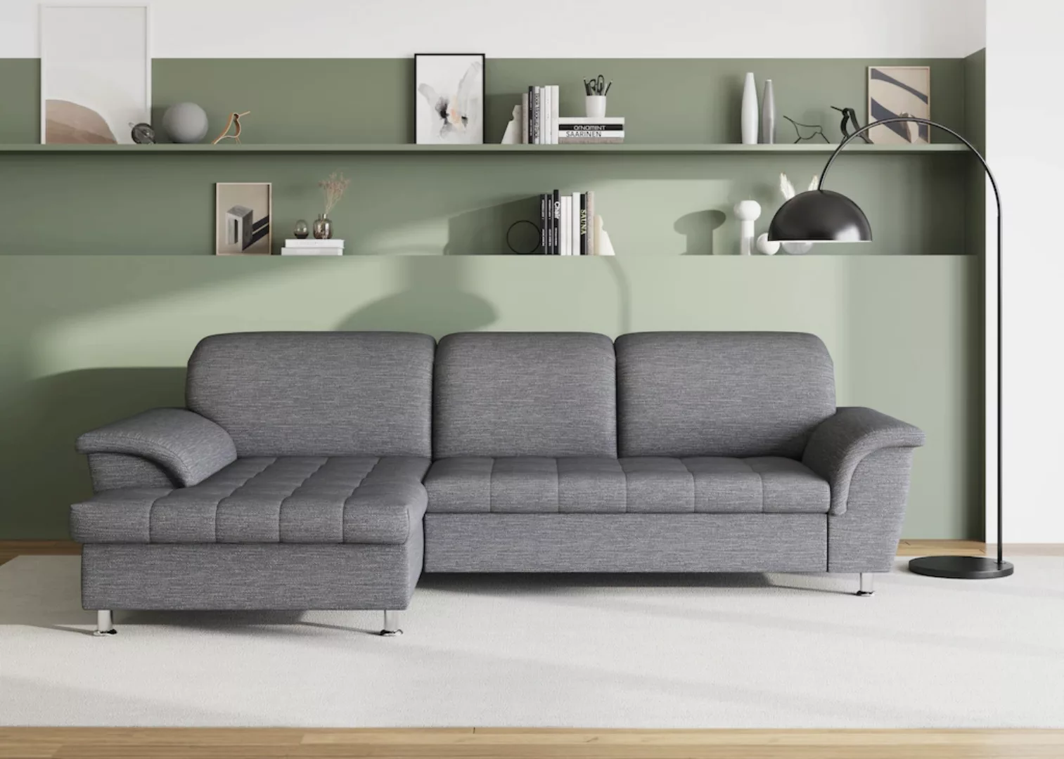 DOMO collection Ecksofa Franzi Steppung im Sitzbereich B7T/H: 278/162/80 cm günstig online kaufen