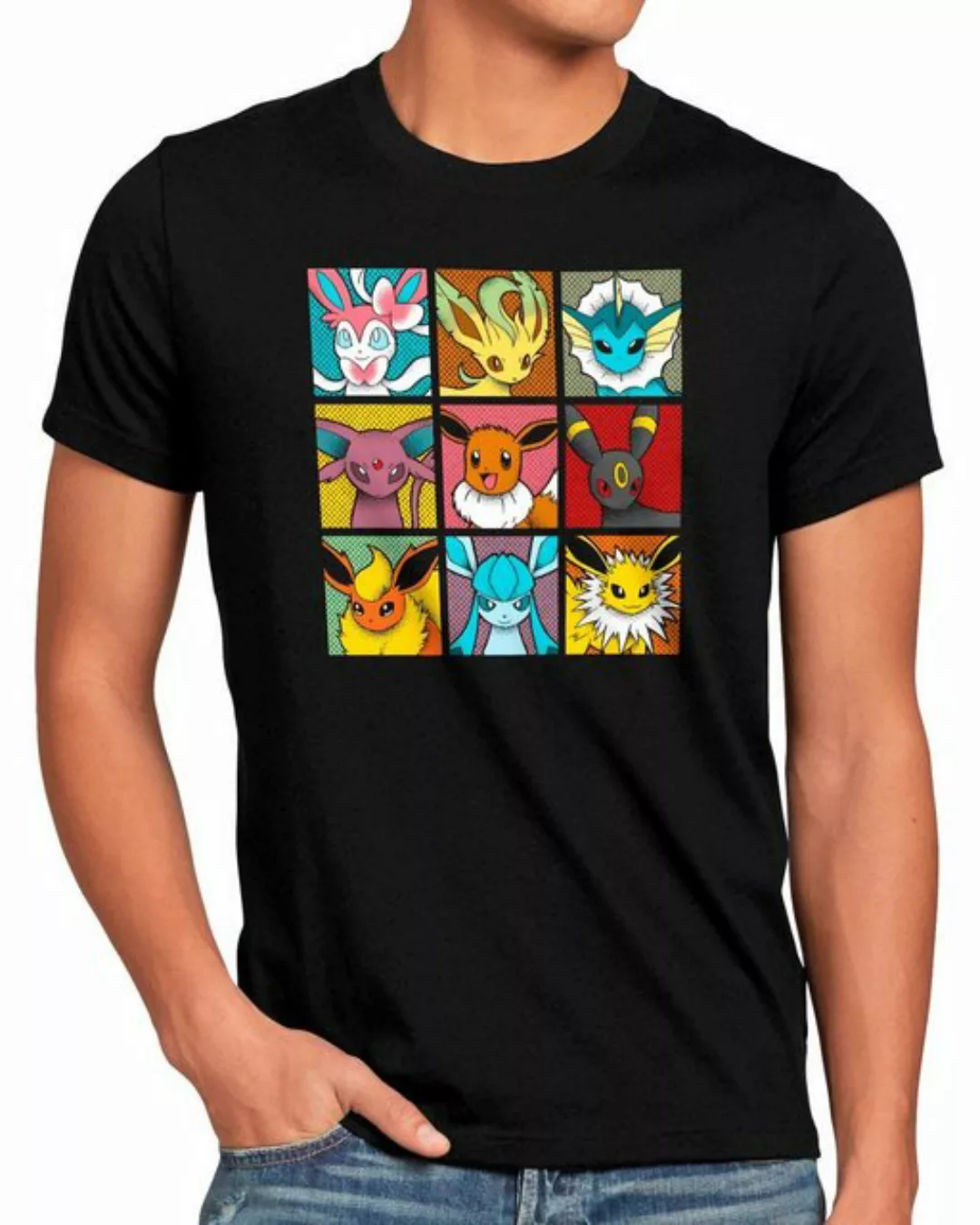 style3 T-Shirt Eeveelution amiibo planet go pokemon ball pikachu günstig online kaufen