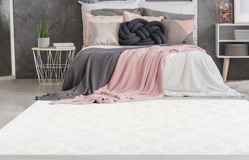 calo-deluxe Teppich »Latemar 200«, rechteckig, 7 mm Höhe, Hoch- Tief Strukt günstig online kaufen