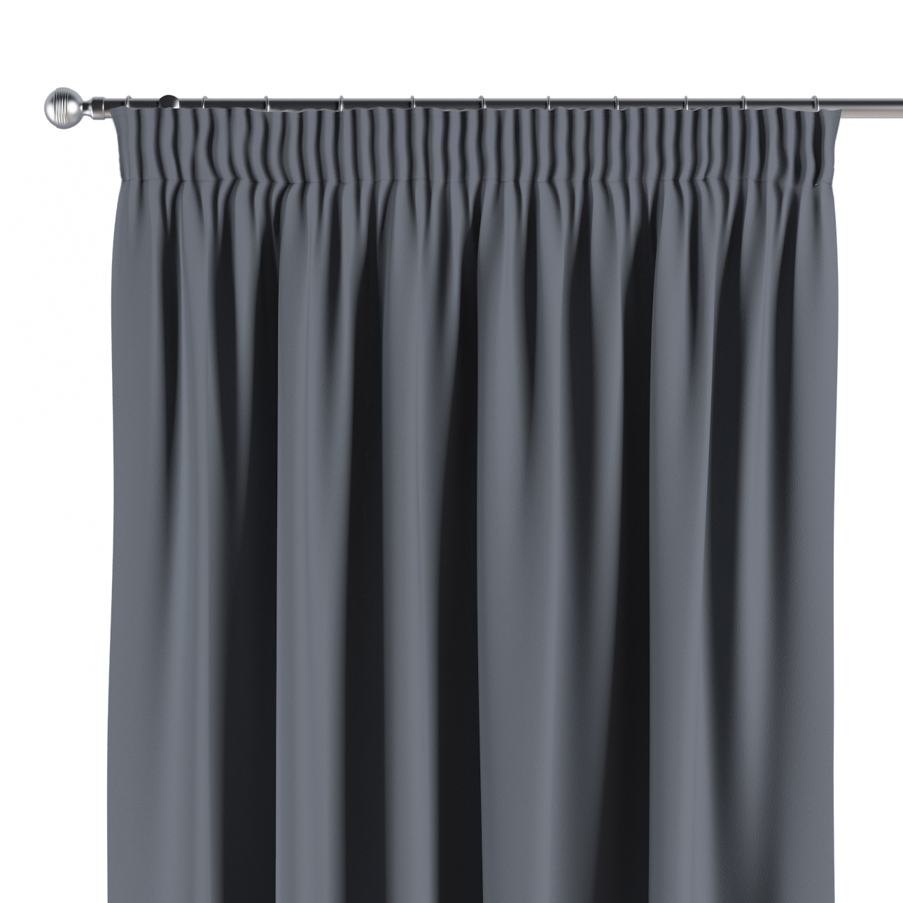Vorhang mit Kräuselband, dunkelgrau, Blackout (verdunkelnd) (269-76) günstig online kaufen
