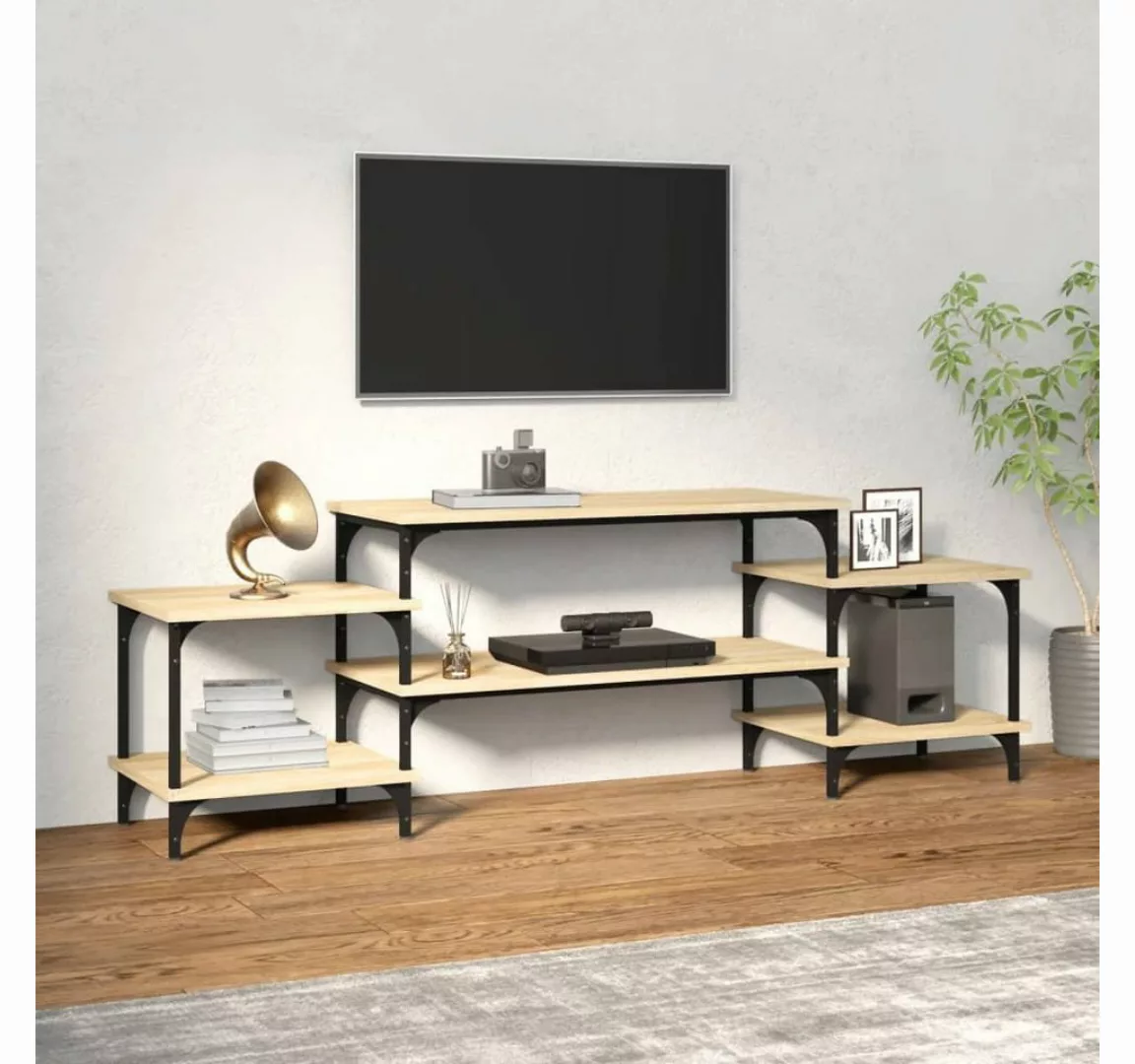 furnicato TV-Schrank Sonoma-Eiche 157x35x52 cm Holzwerkstoff günstig online kaufen