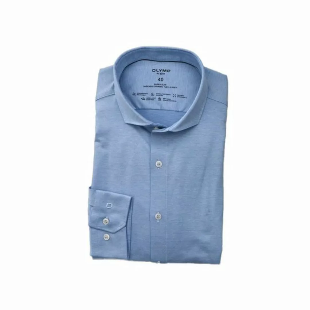 OLYMP Langarmhemd blau (1-tlg) günstig online kaufen