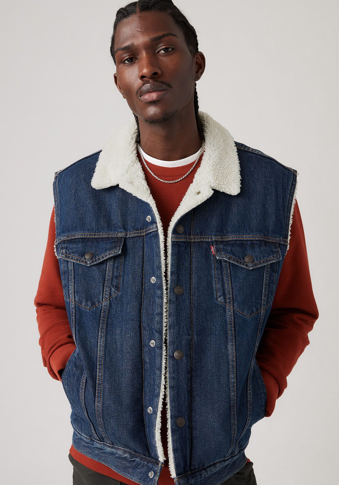 Levi's® Jeansweste SLEEVELESS TYPE 3 SHERPA günstig online kaufen