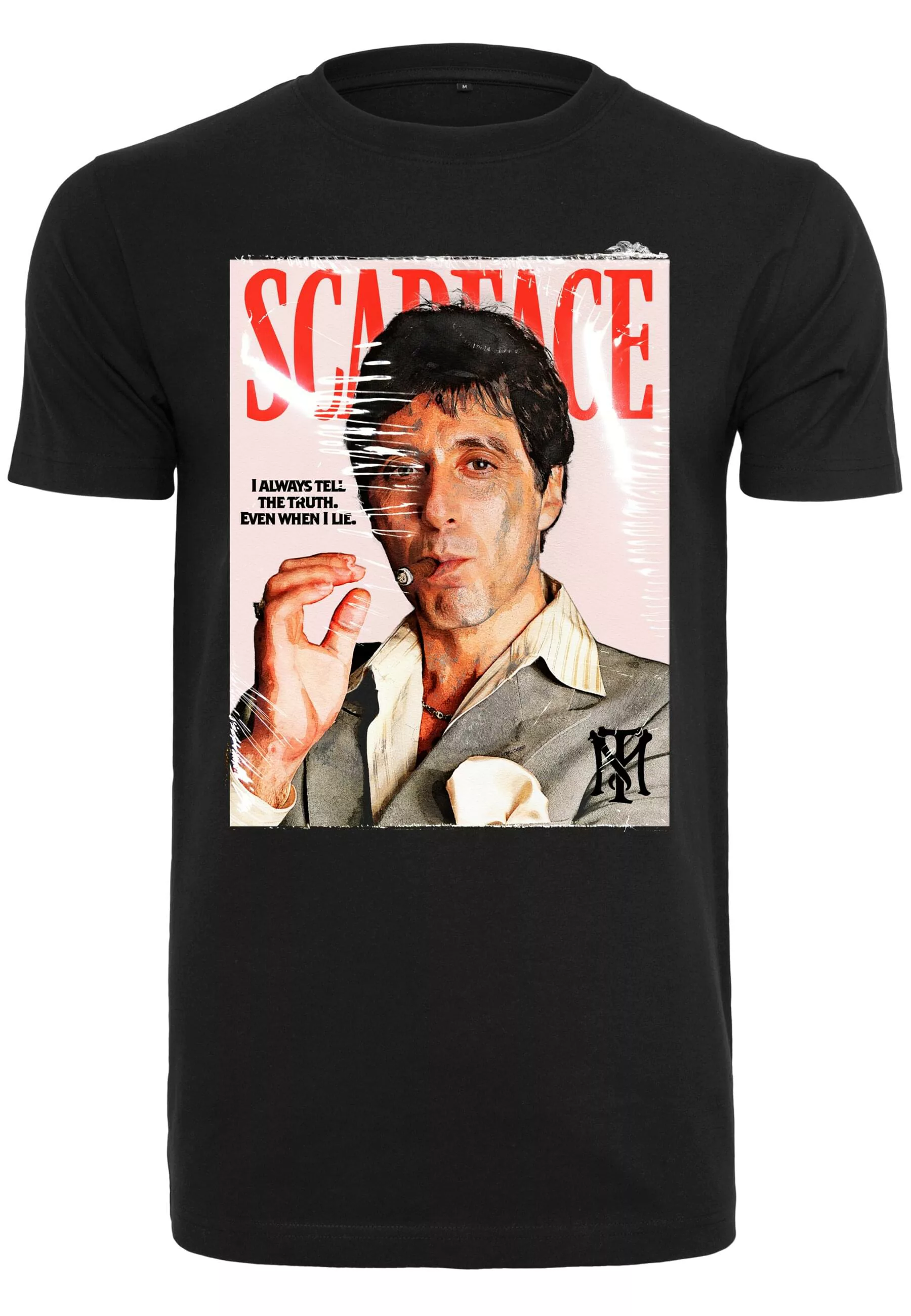 Merchcode Kurzarmshirt "Merchcode Herren Scarface Magazine Cover Tee" günstig online kaufen