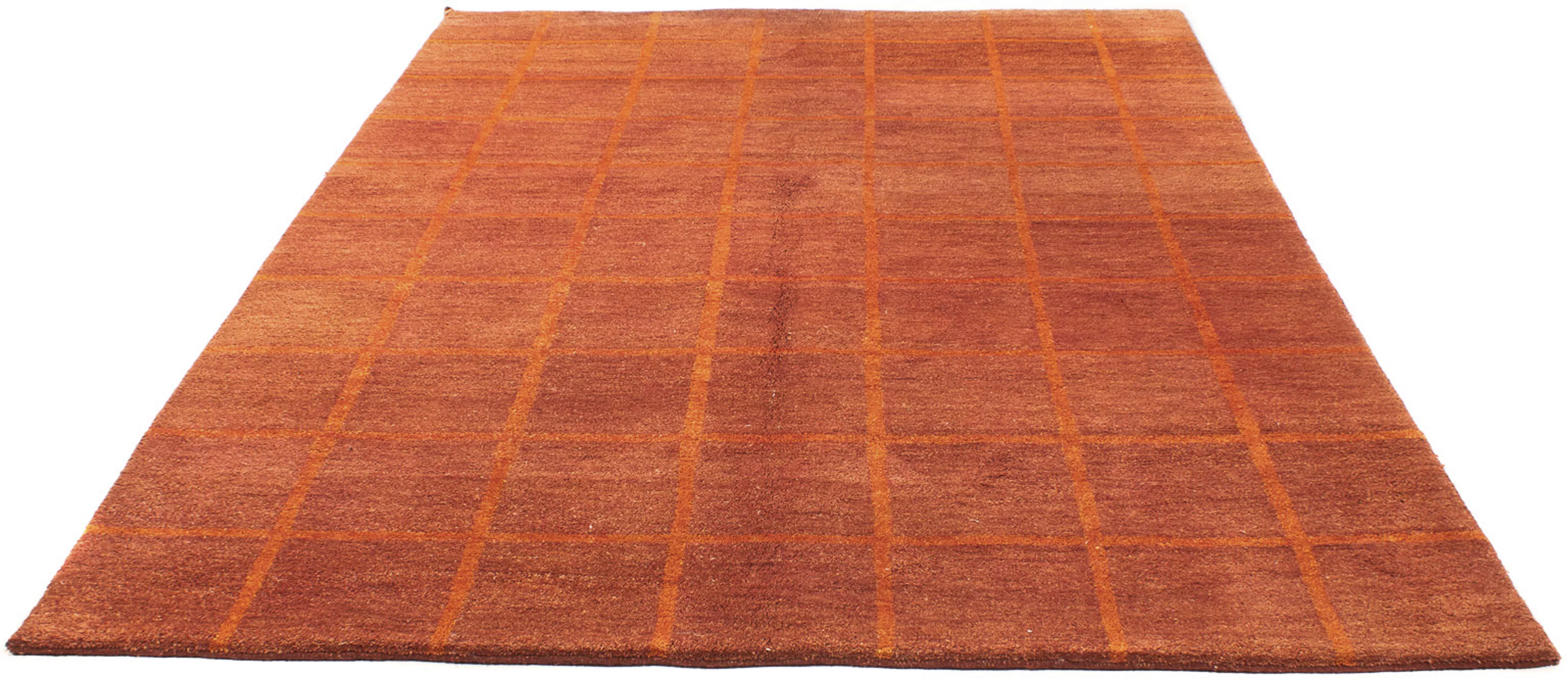 morgenland Wollteppich »Gabbeh - Indus - 240 x 170 cm - rost«, rechteckig, günstig online kaufen