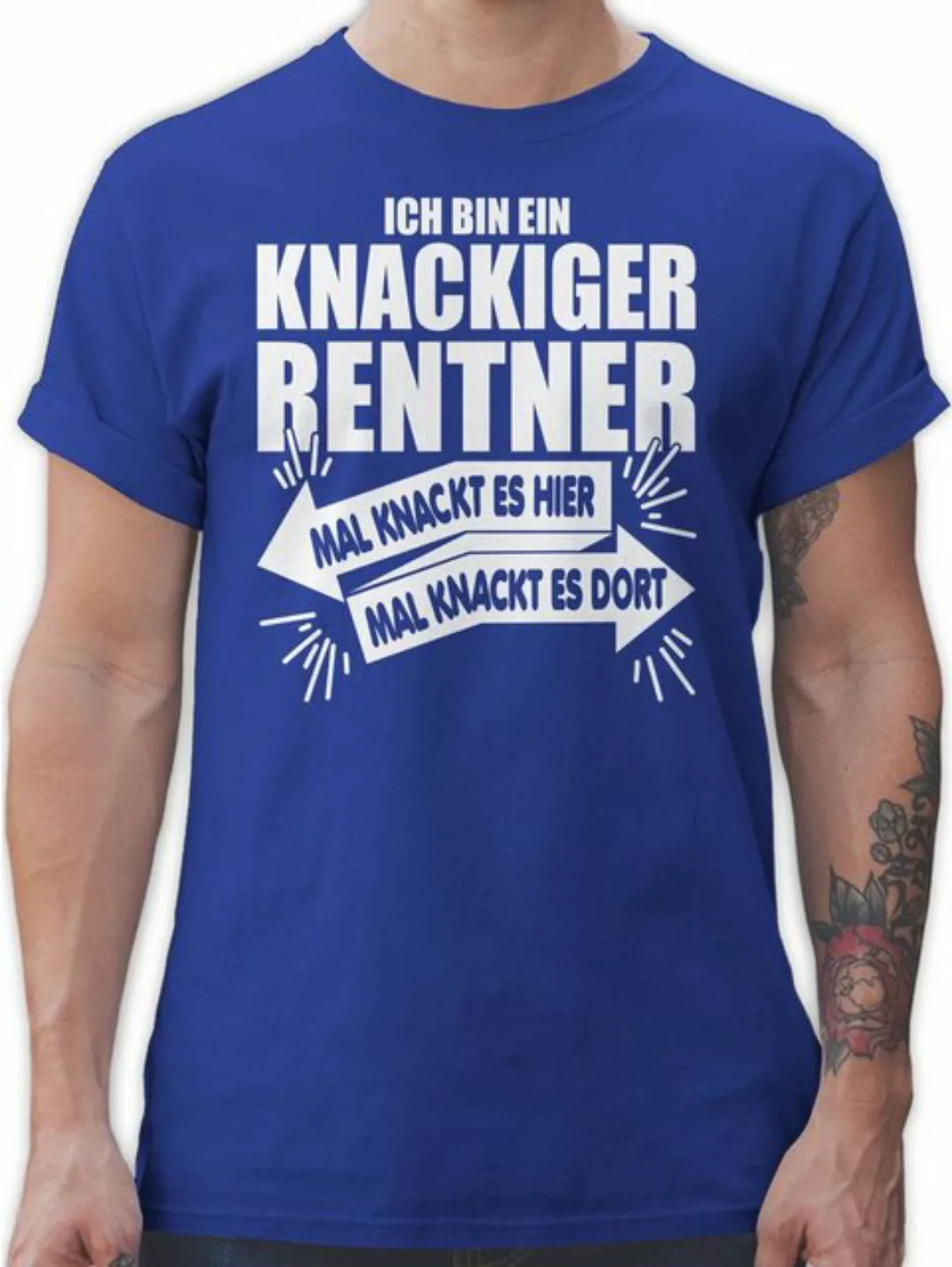 Shirtracer T-Shirt Ich bin ein knackiger Rentner Rentner Geschenk günstig online kaufen
