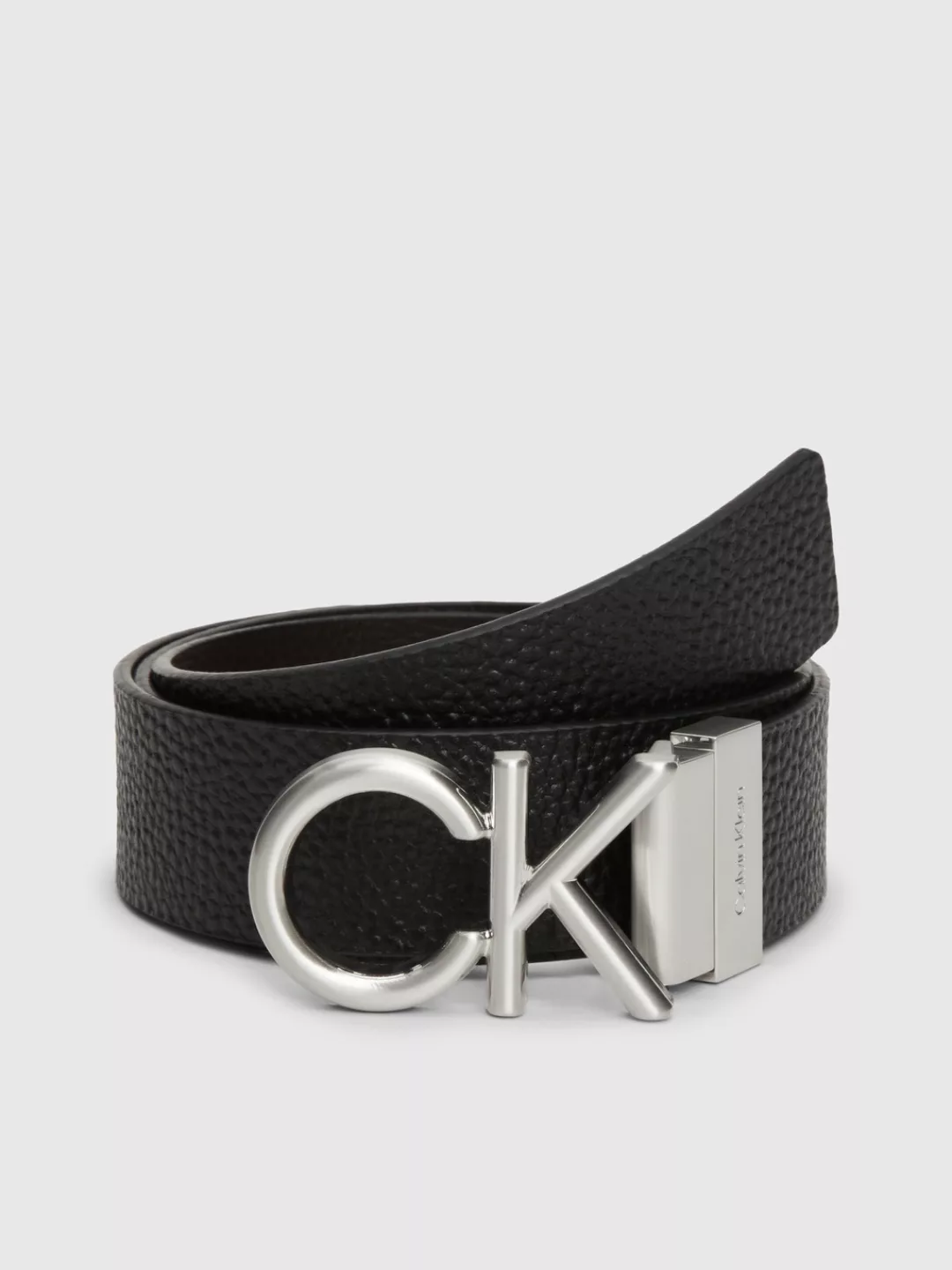 Calvin Klein Ledergürtel "ADJ/REV CK METAL" günstig online kaufen
