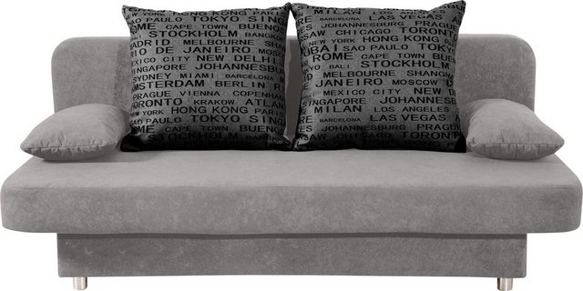 COLLECTION AB Schlafsofa "P-Ulla", inkl. Bettfunktion, Bettkasten und Zierk günstig online kaufen