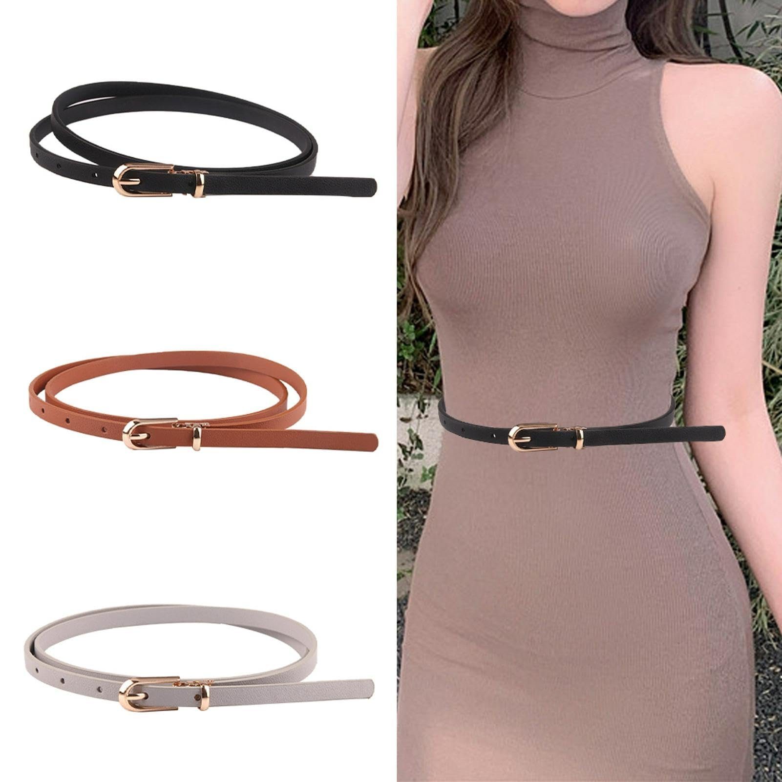 Coonoor Taillengürtel Taillengürtel schmaler Damengürtel mit günstig online kaufen