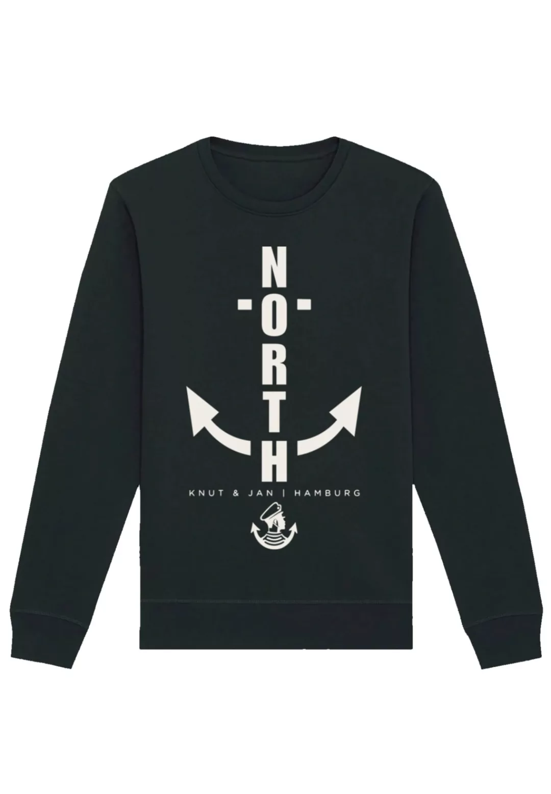 F4NT4STIC Sweatshirt "Ahoi Anker Outlines Knut & Jan Hamburg", Premium Qual günstig online kaufen