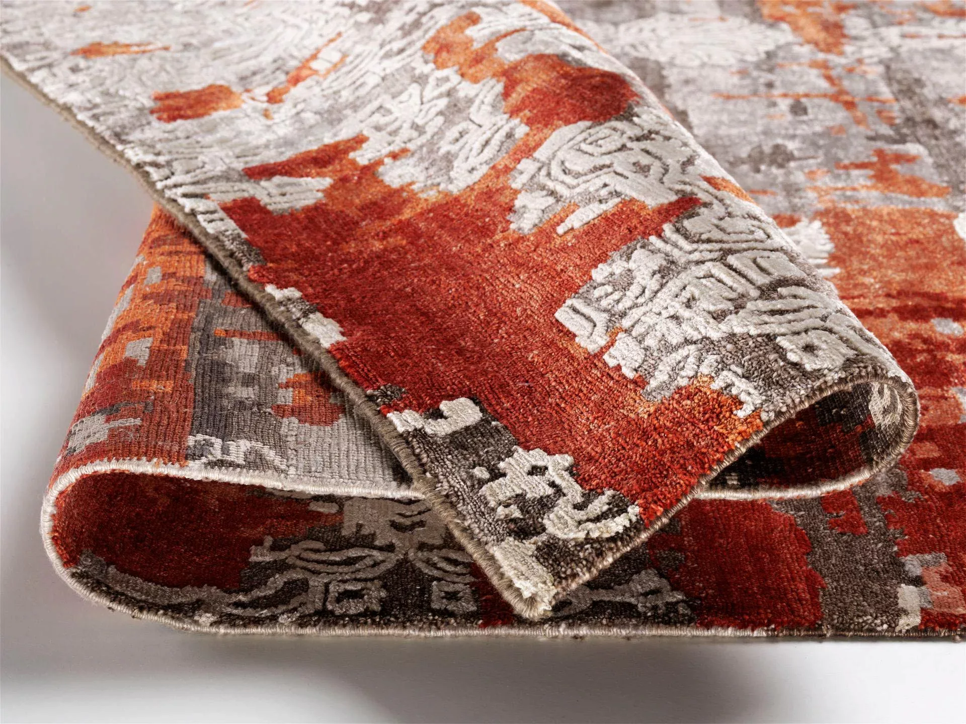 Kurzflorteppich - rot - Viskose - 70 cm - Teppiche > Wohnteppiche > Vintage günstig online kaufen