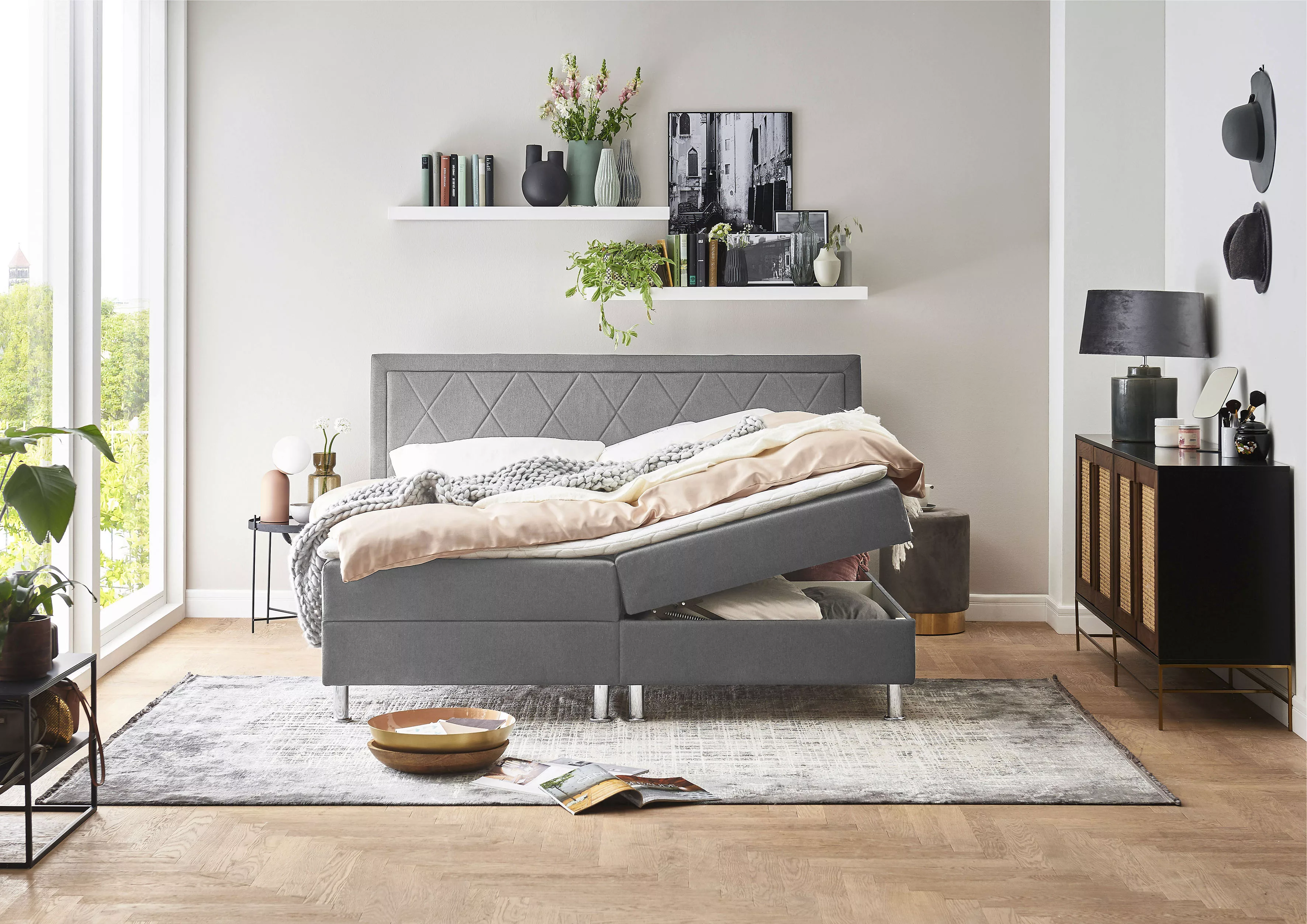 ATLANTIC home collection Boxbett "Helen", Tonnentaschenfederkern-Matratze u günstig online kaufen