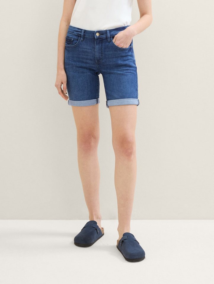 TOM TAILOR Jeansshorts Shorts Slim Fit Five-Pocket Jeansshorts Denim 7378 i günstig online kaufen