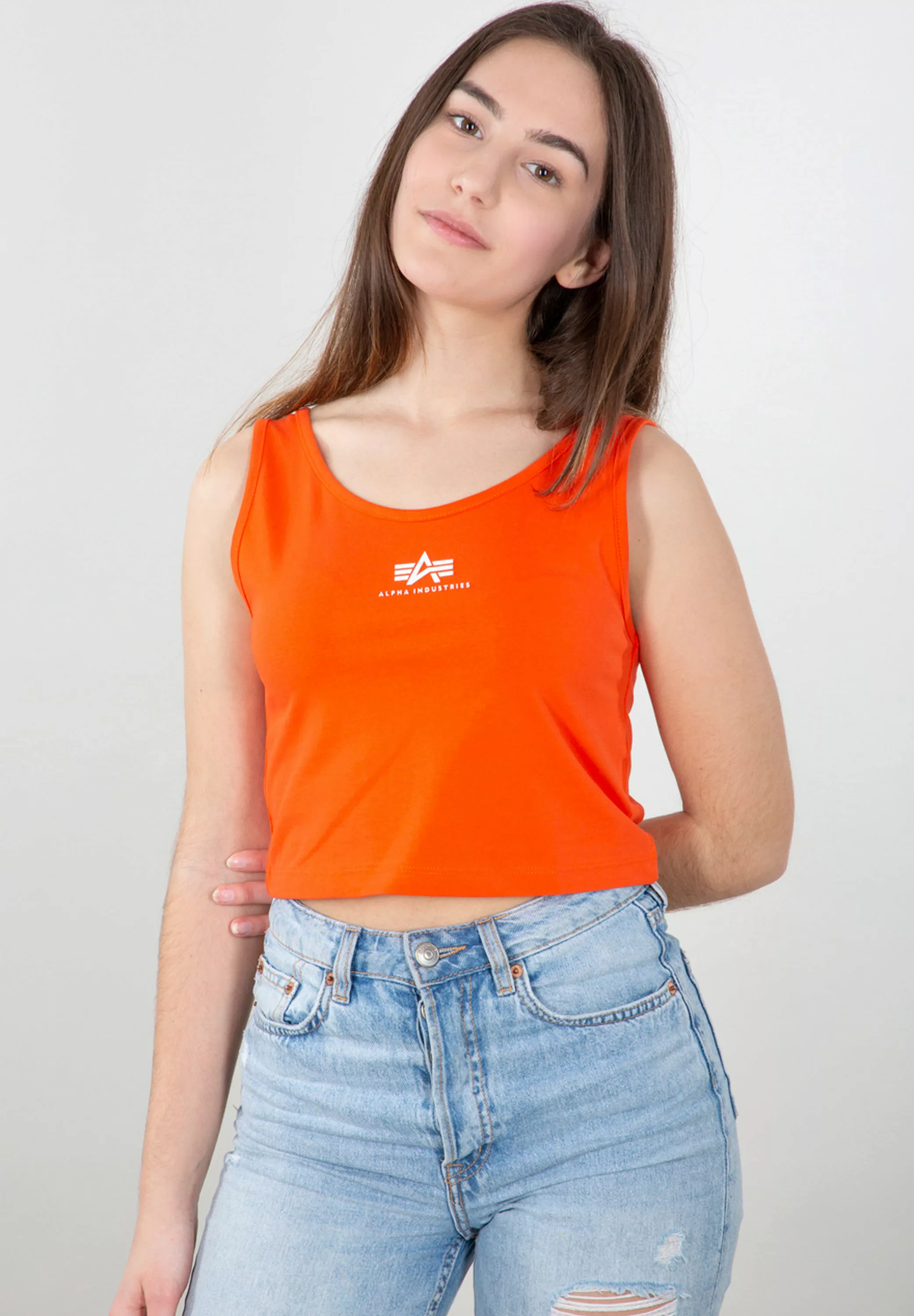 Alpha Industries Muskelshirt "Alpha Industries Women - Tanks Basic Crop-Tan günstig online kaufen