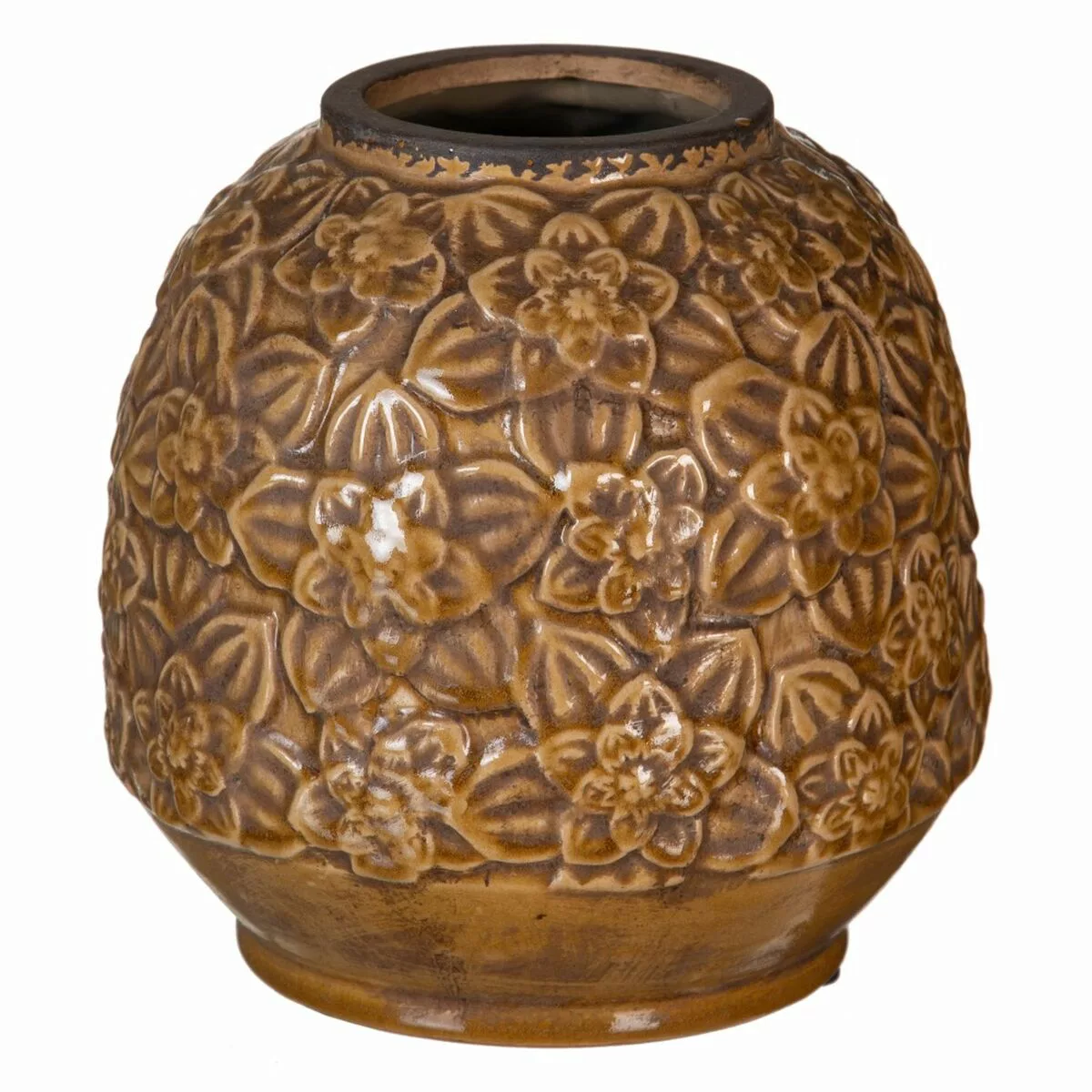 Vase Aus Keramik Braun 20 X 20 X 20 Cm günstig online kaufen