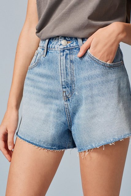 Next Jeansshorts Denim-Shorts mit ausgestelltem Saum (1-tlg) günstig online kaufen