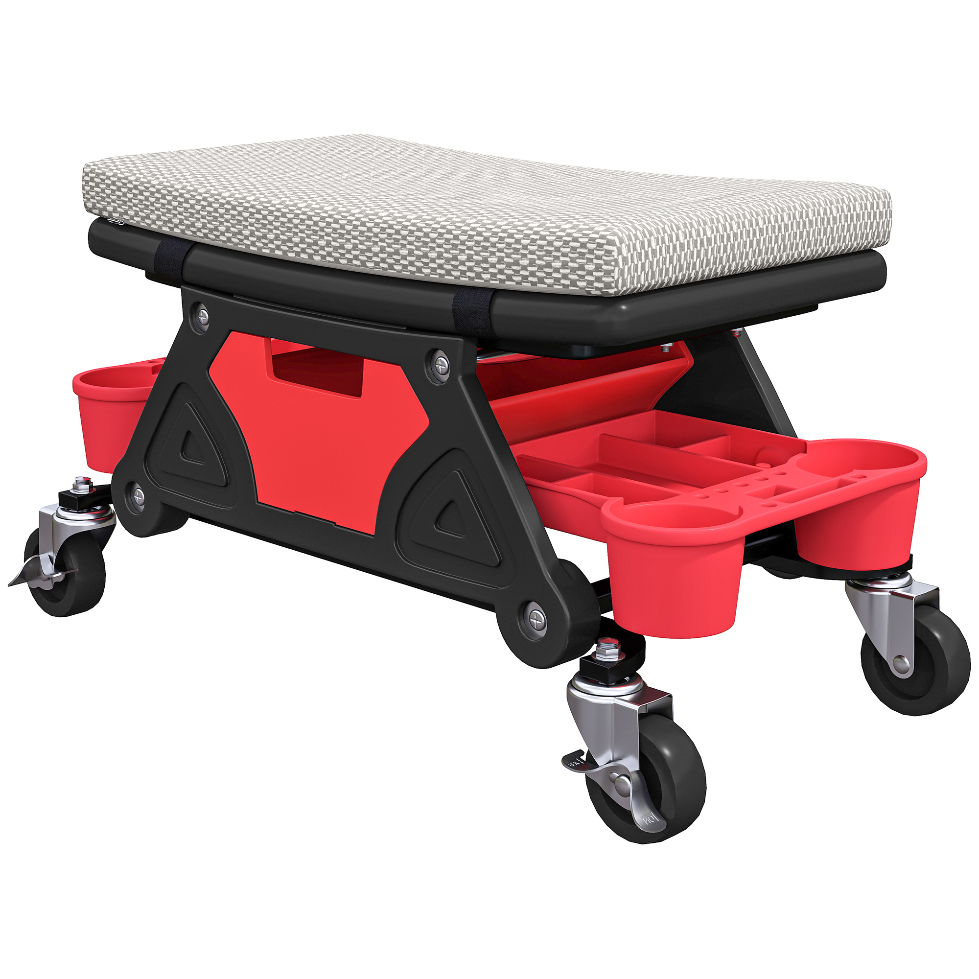 HOMCOM Werkstatthocker mit Rollen Ablagefläche Schublade 35cm hoch Rollhock günstig online kaufen