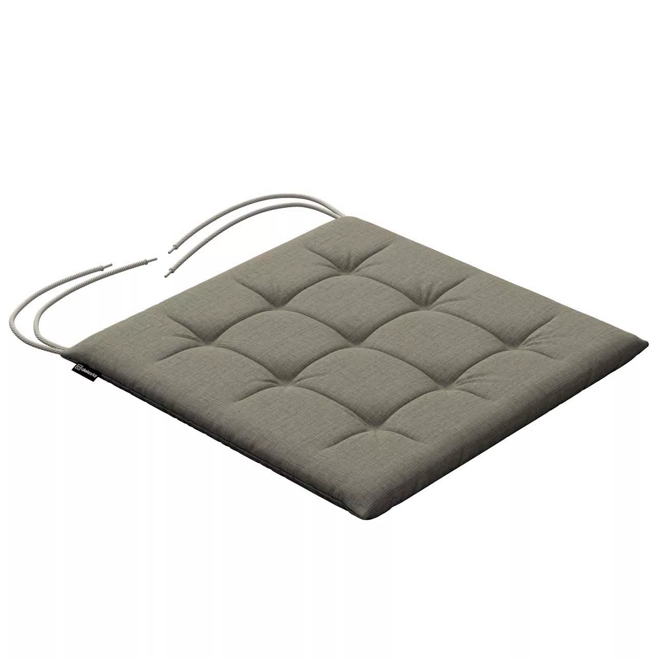 Stuhlkissen Ulrich mit Bindeschnur, beige-grau, 40 x 40 x 3,5 cm, Living II günstig online kaufen