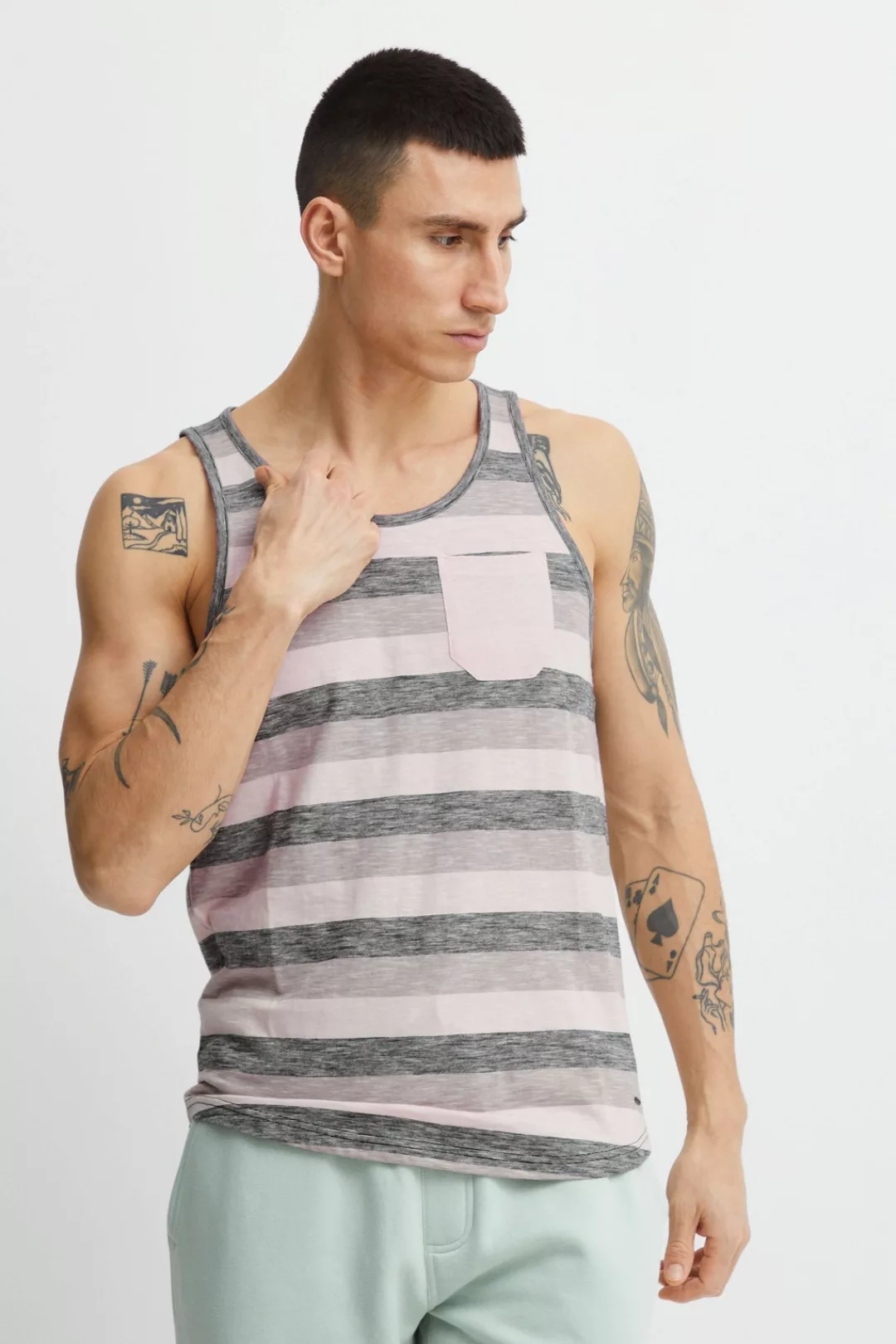 !Solid Tanktop SDWhicco ärmelloses Shirt mit Streifen günstig online kaufen