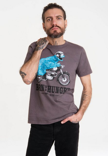 LOGOSHIRT T-Shirt "Sesamstrasse - Krümelmonster Motorrad", mit lizenziertem günstig online kaufen