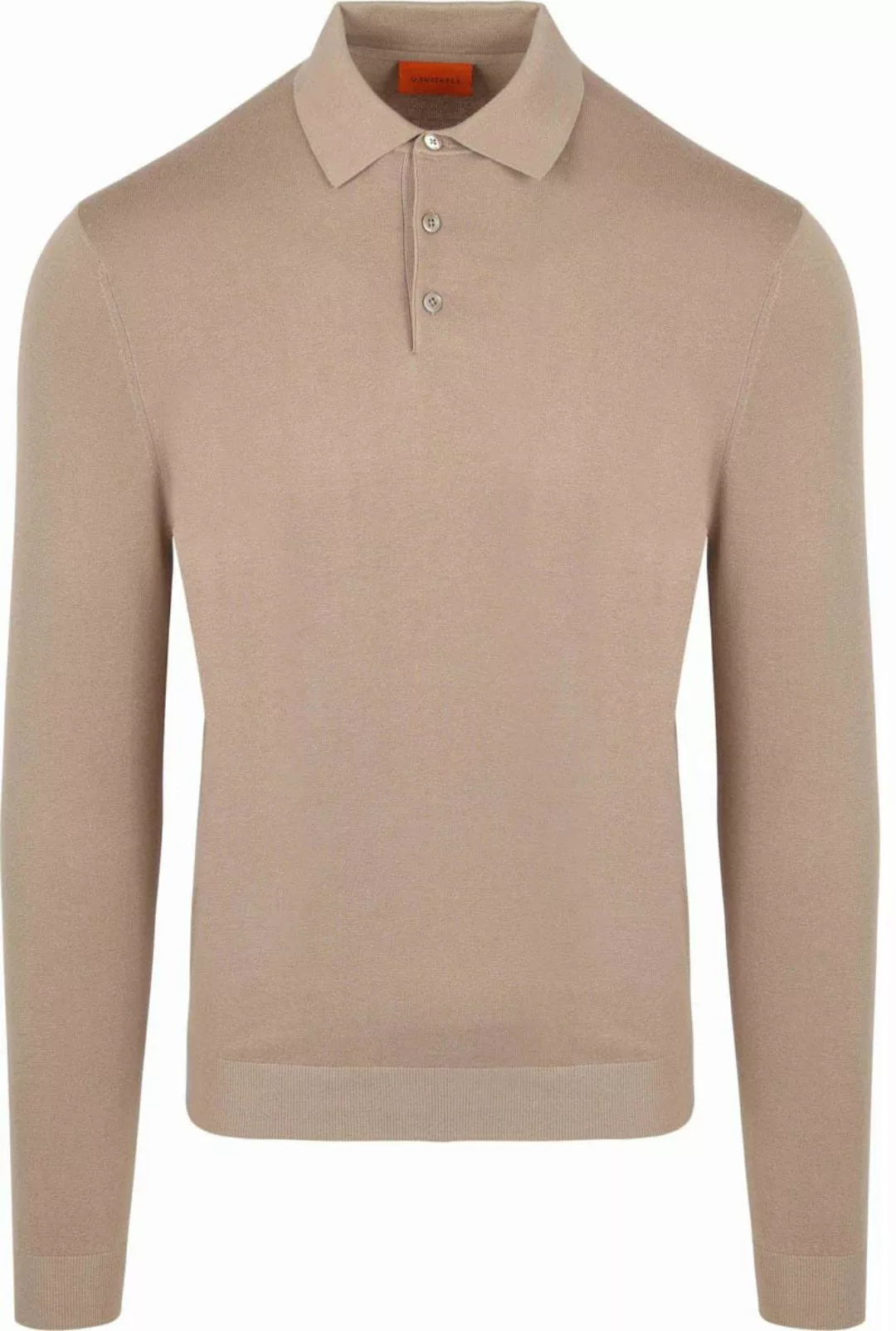 Suitable Compact Cotton Poloshirt Beige - Größe XXL günstig online kaufen