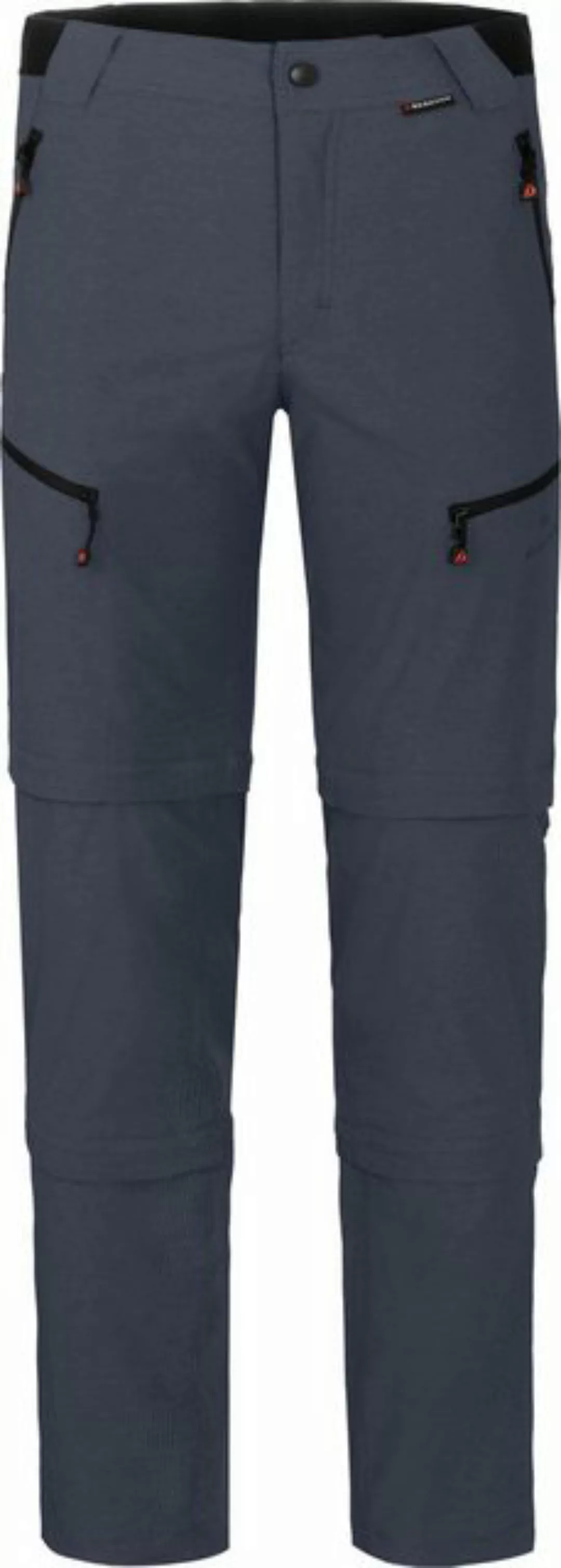 Bergson Outdoorhose LEBIKO Doppel Zipp-Off mit T-ZIPP Herren Wanderhose, ro günstig online kaufen