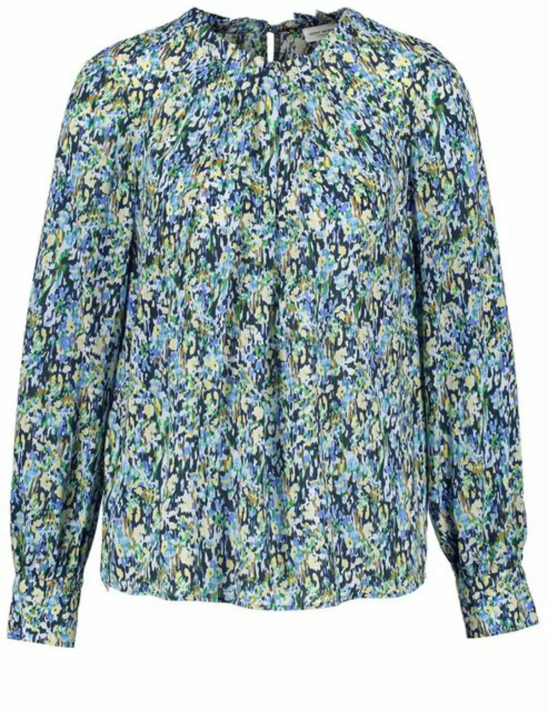 GERRY WEBER Klassische Bluse Florale Langarmbluse mit Stehkragen günstig online kaufen