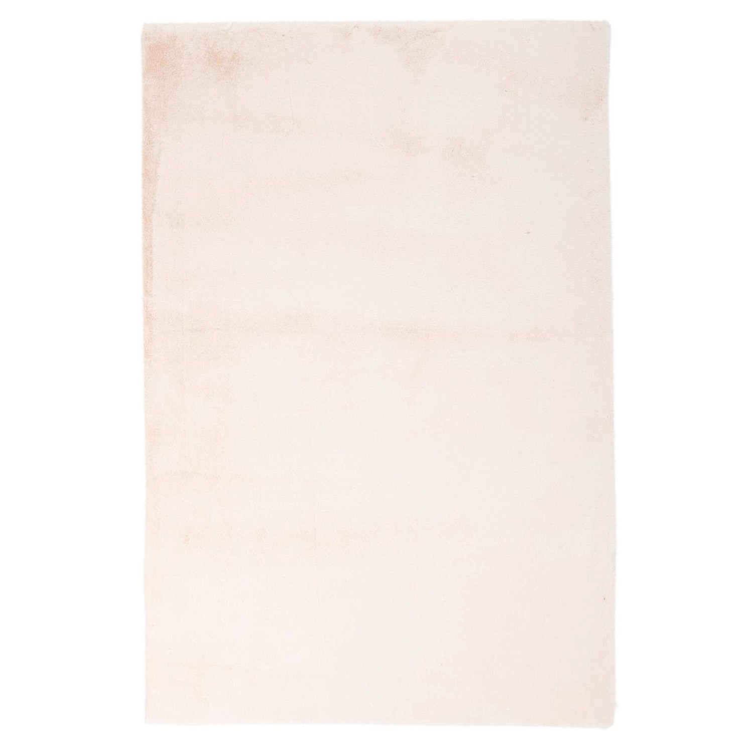 MeGusta Kurzflor Teppich Uni Modern Creme 80x80 cm Clara günstig online kaufen