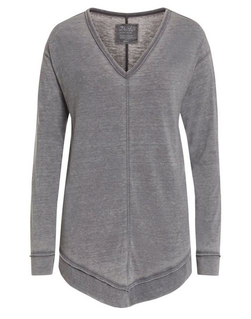 DAILY´S Langarmshirt HASINE: Damen Longsleeve mit V-Ausschnitt günstig online kaufen