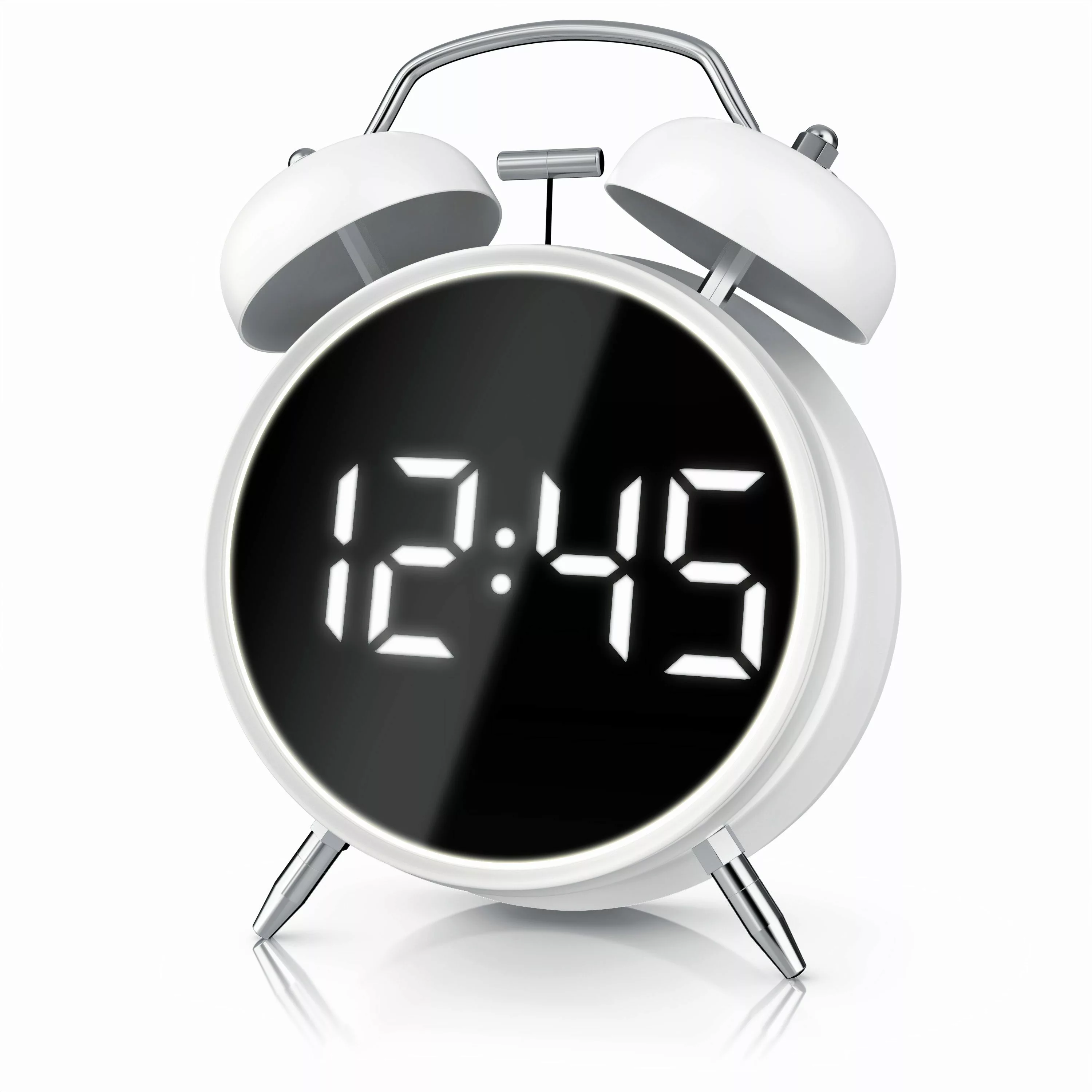 BEARWARE Wecker Digital, rund, Lichtring, Retro, günstig online kaufen
