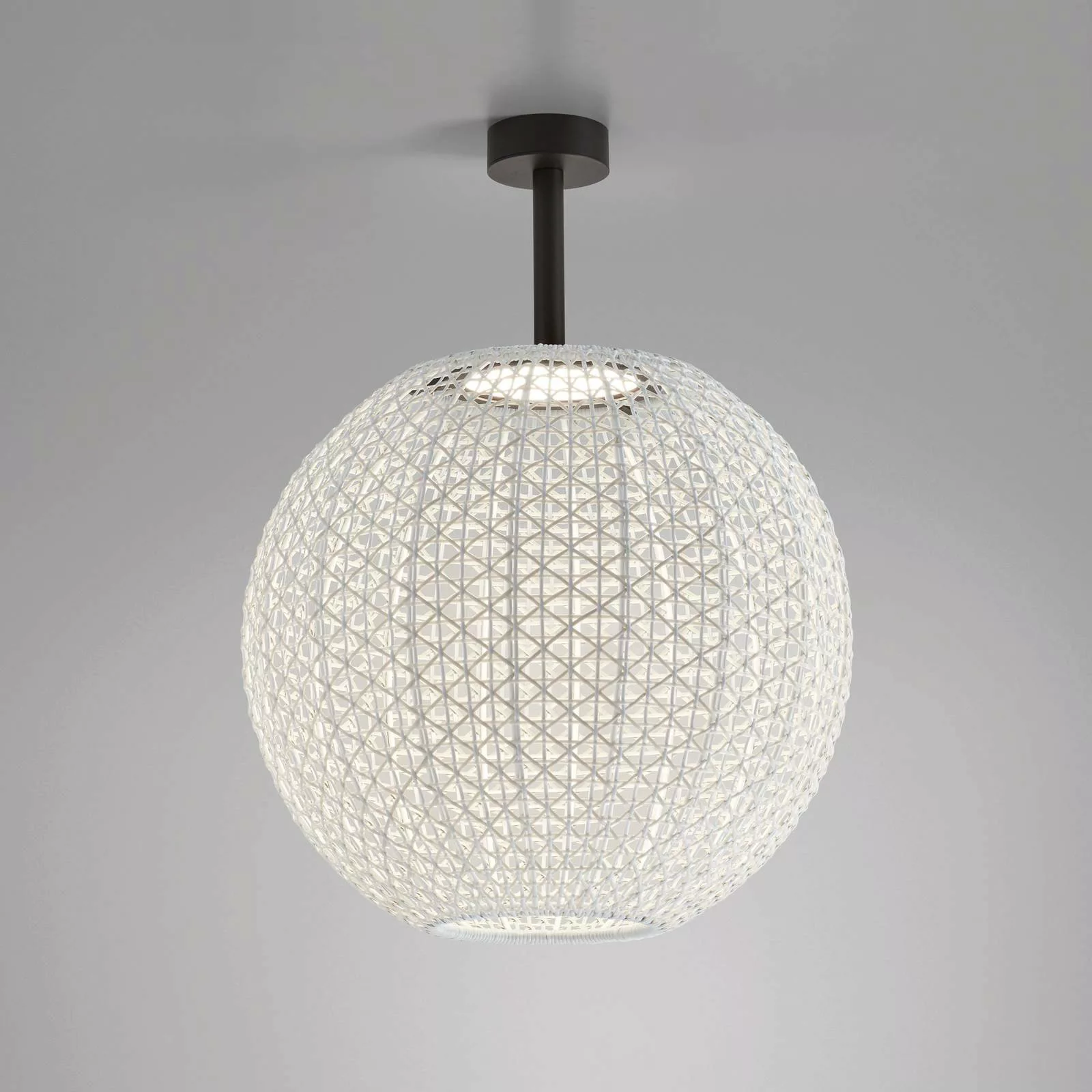 Bover Nans Sphere PF/60 LED-Außendeckenlampe beige günstig online kaufen