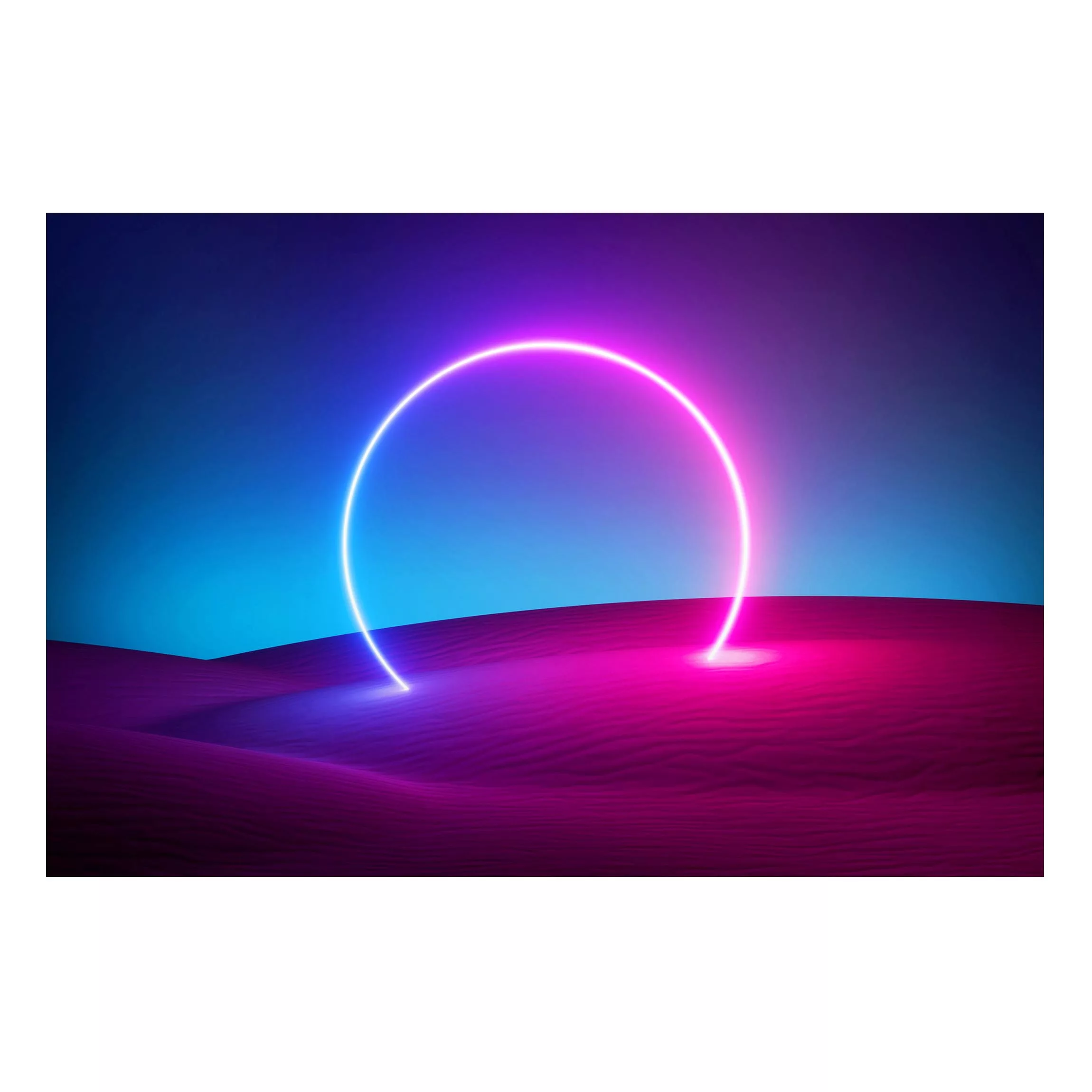 Magnettafel Neon Light Arch In The Sand günstig online kaufen