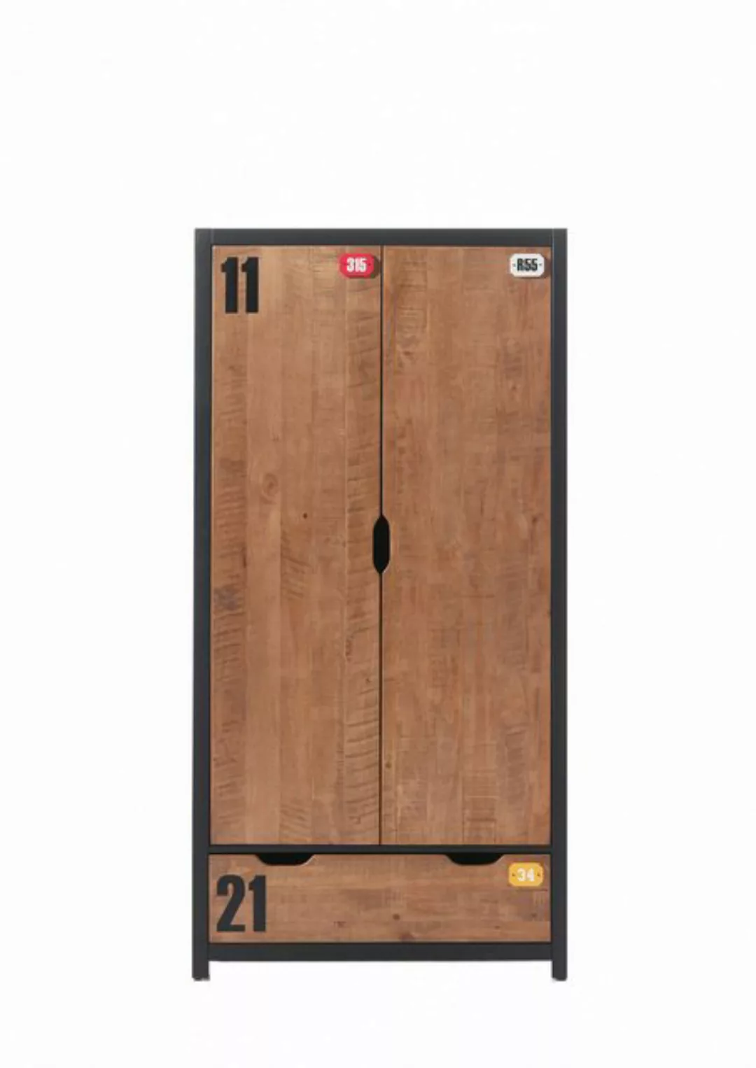 58 aufm Kessel Kleiderschrank Kinderzimmerschrank Kameko 100x55x200 MDF+Mas günstig online kaufen