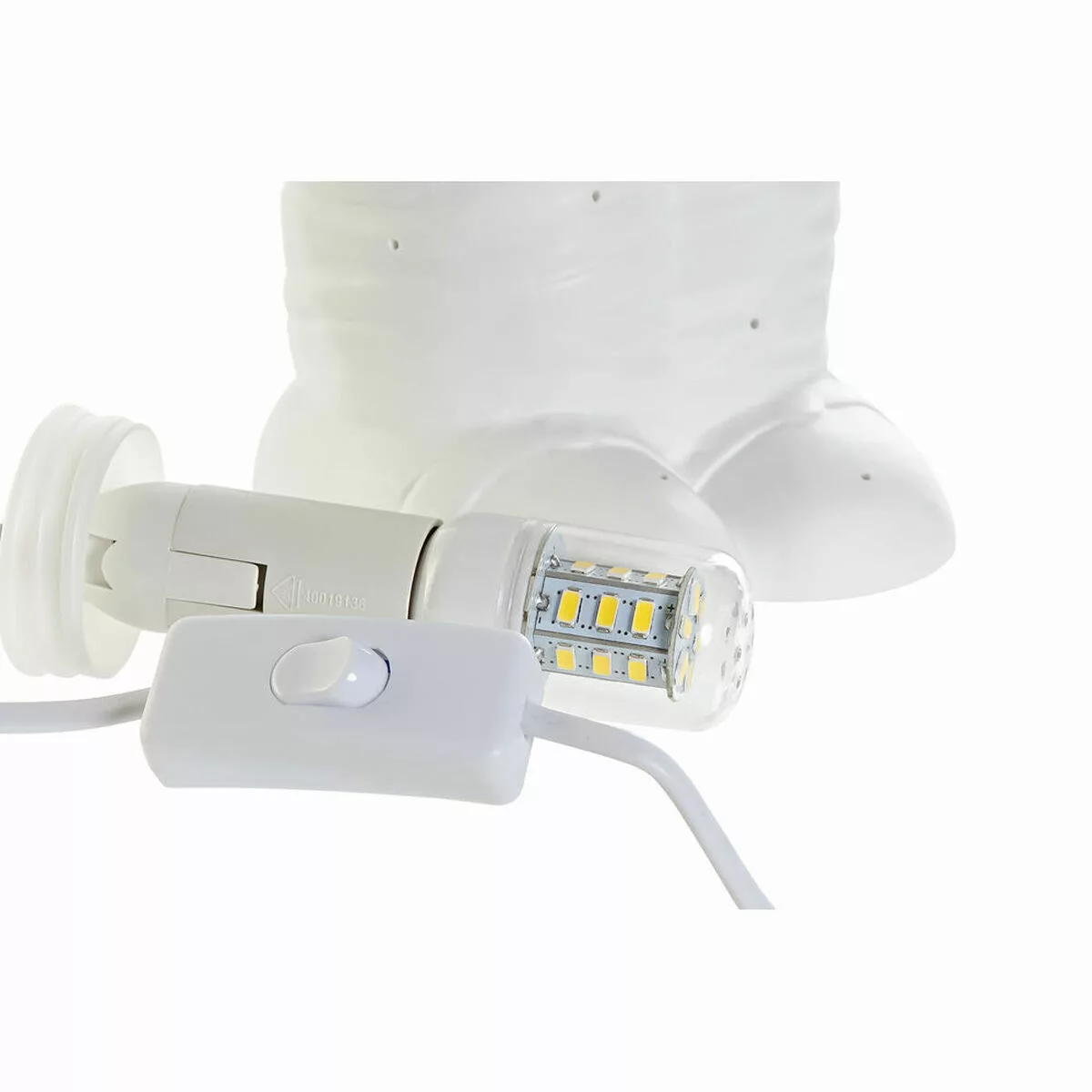 Tischlampe Dkd Home Decor Weiß Porzellan 25w 220 V Led (14 X 12 X 31 Cm) günstig online kaufen
