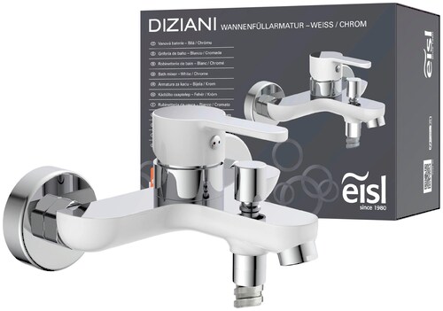 Eisl DIZIANI Wannenfüllarmatur Weiß-Chrom günstig online kaufen