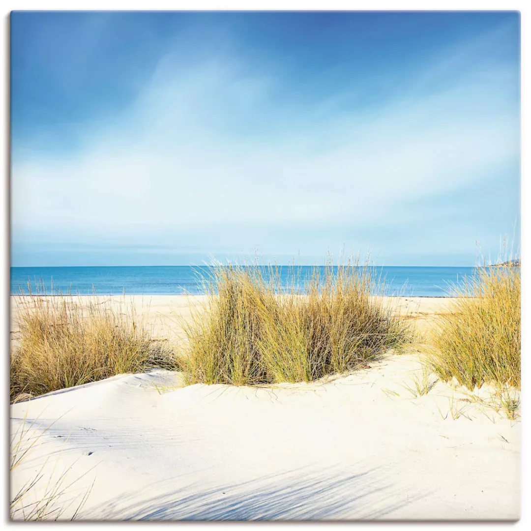 Artland Wandbild "Gras auf Sanddünen", Strand, (1 St.), als Leinwandbild, P günstig online kaufen