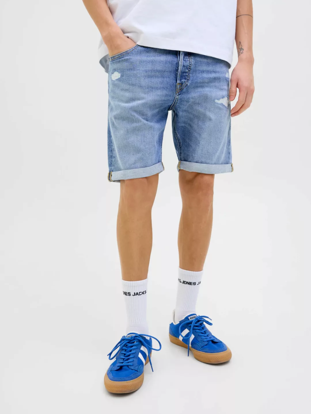 Jack & Jones Shorts "JJIORIGINAL mit stylischem Aufschlag und Knopf", mit s günstig online kaufen