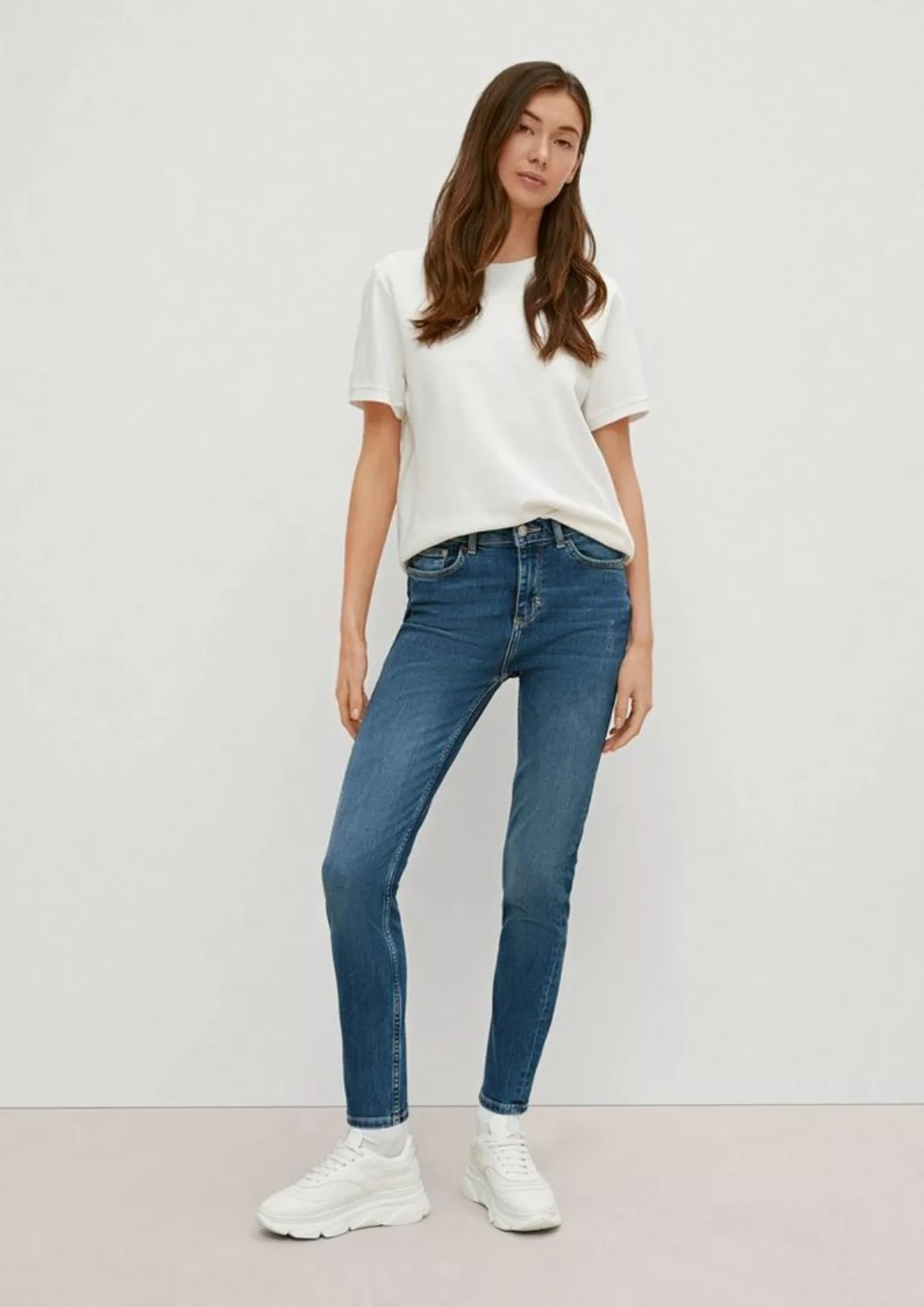 comma casual identity 5-Pocket-Jeans Skinny: Jeans im Used-Look Destroyes, günstig online kaufen