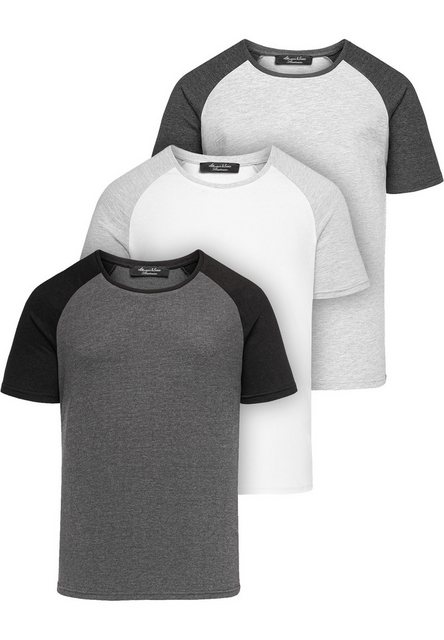 Amaci&Sons T-Shirt 3. SALEM 3er-Pack T-Shirts (3er-Pack) Herren Basic Overs günstig online kaufen