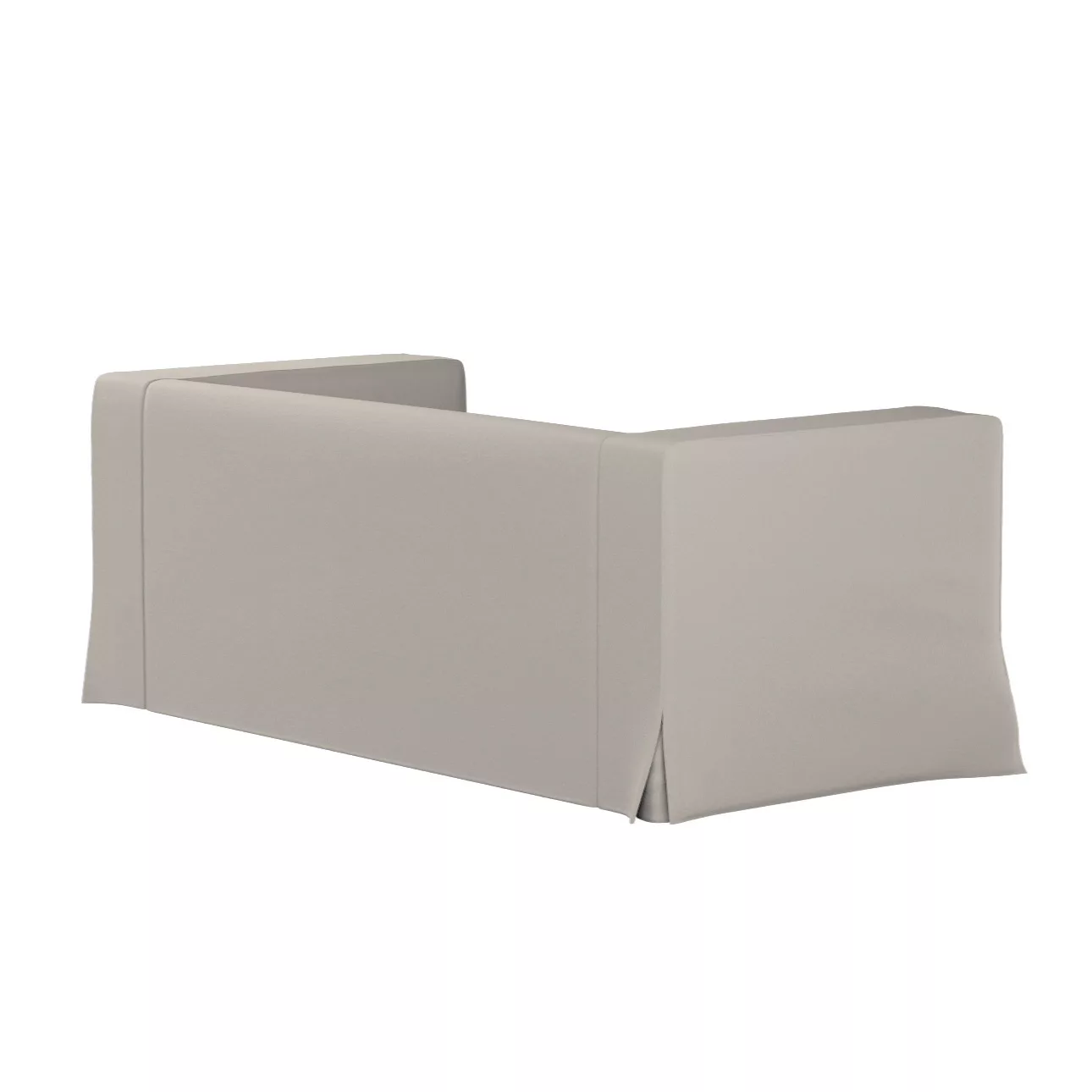 Bezug für Klippan 2-Sitzer Sofa, lang mit Kellerfalte, hellbeige, Klippan 2 günstig online kaufen