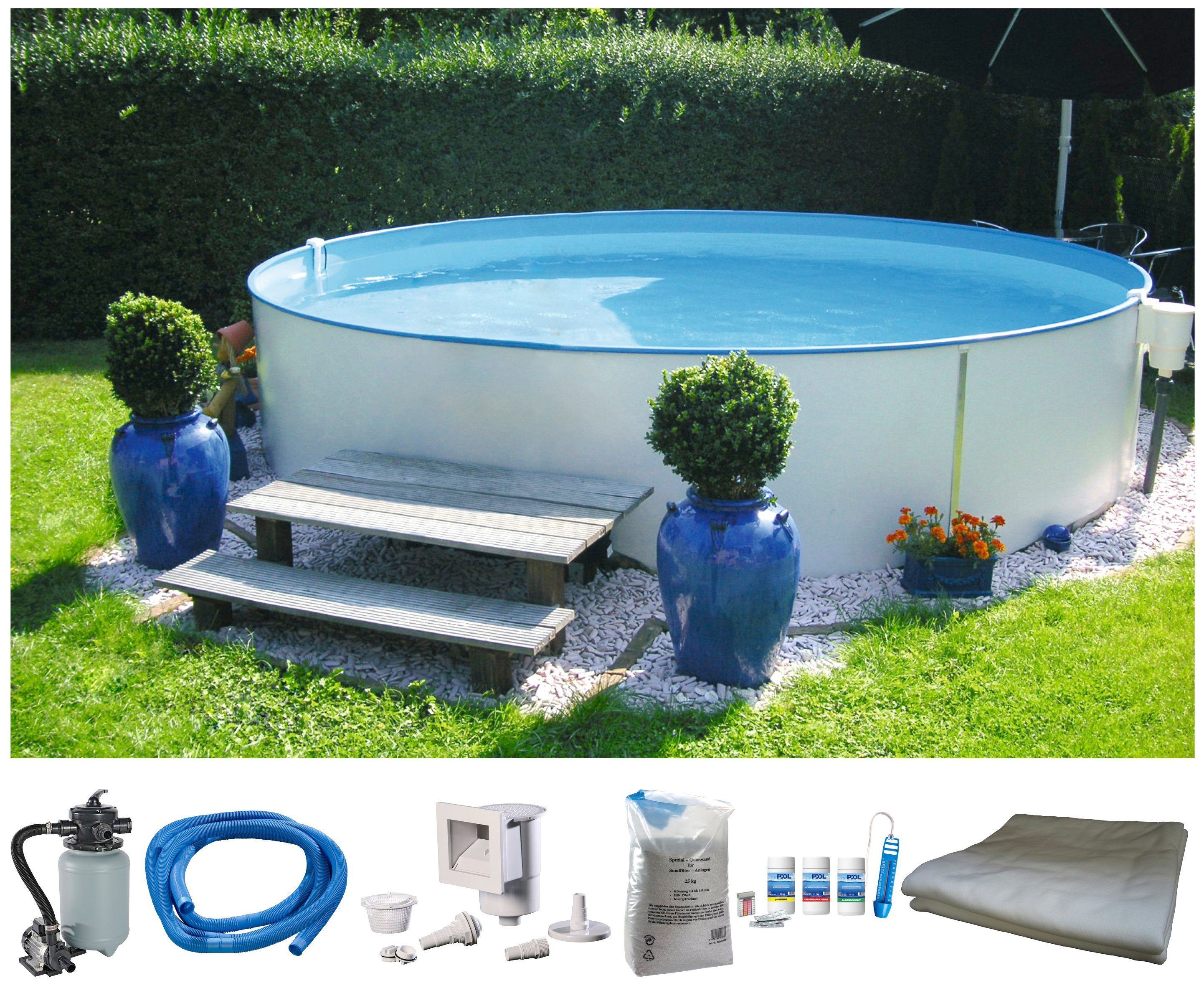 my POOL BWT Rundpool "PREMIUM inkl. umfangreichem Zubehör", (Komplett-Set, günstig online kaufen